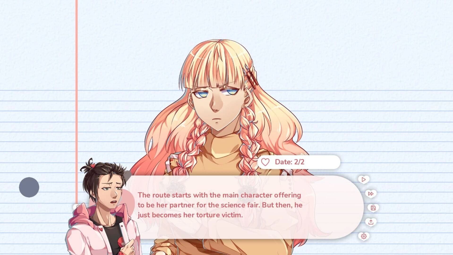 Stuck in a Yandere Visual Novel... HELP!! screenshot 4