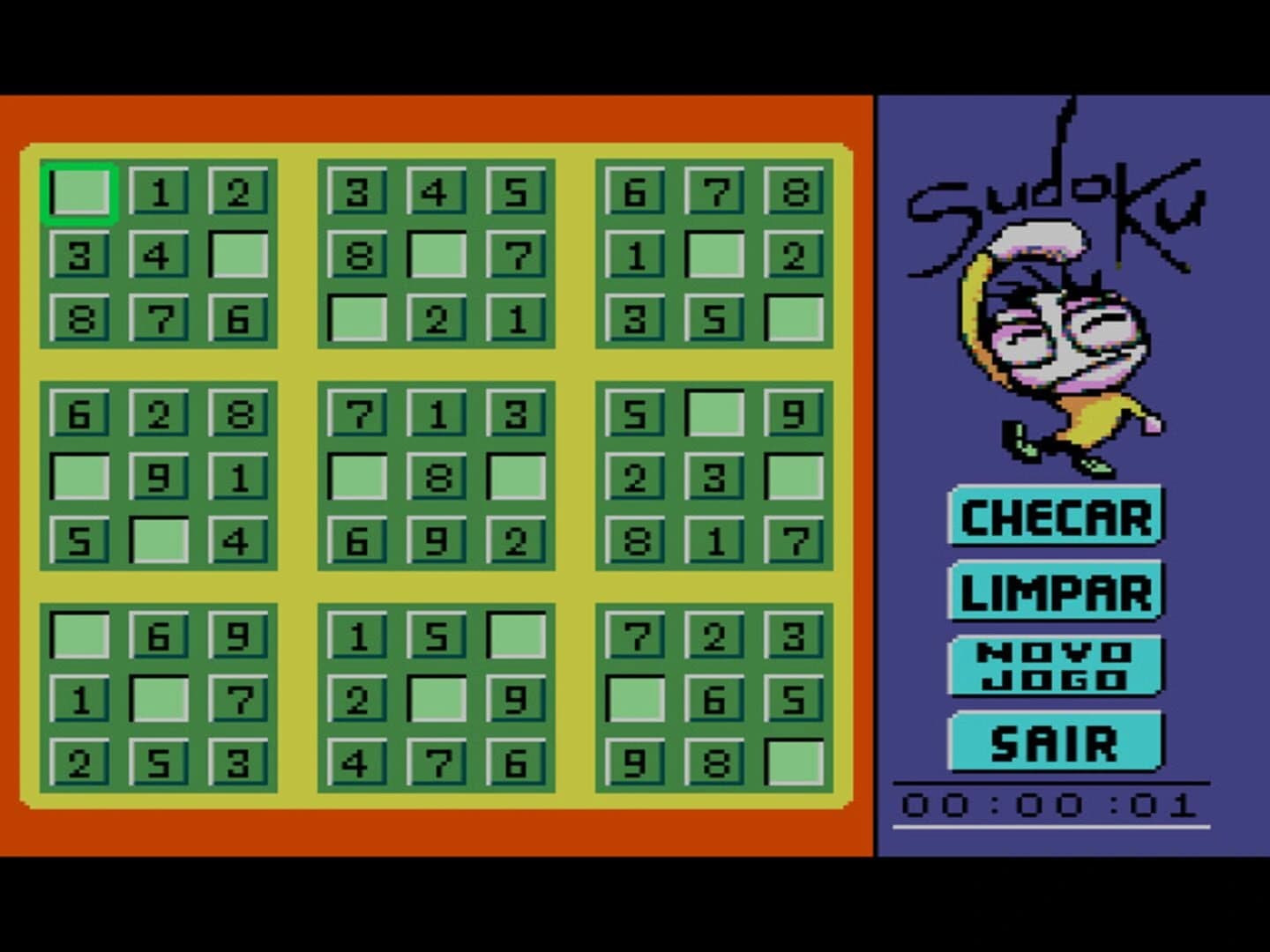 Sudoku screenshot 2