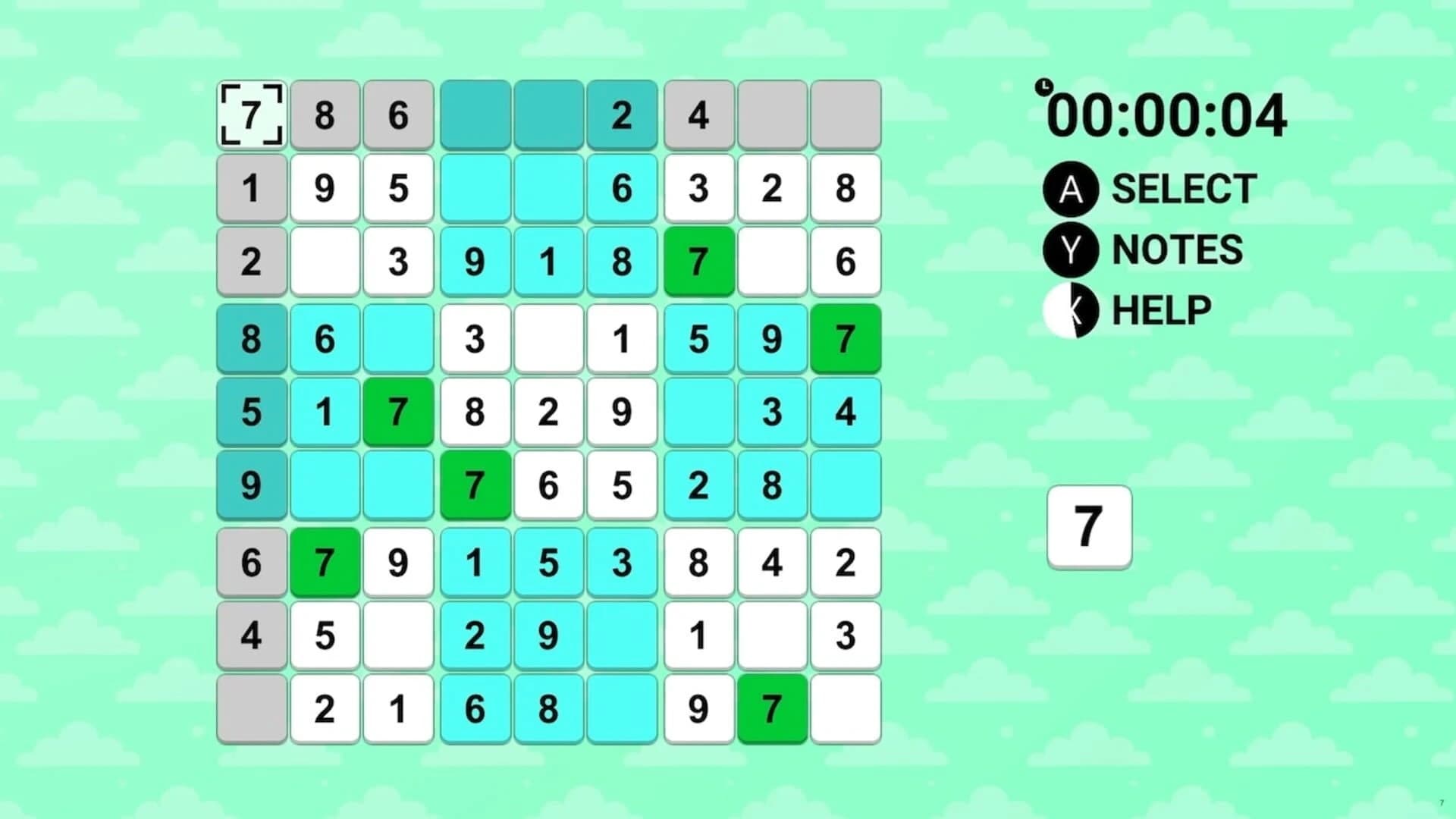 Sudoku screenshot 2