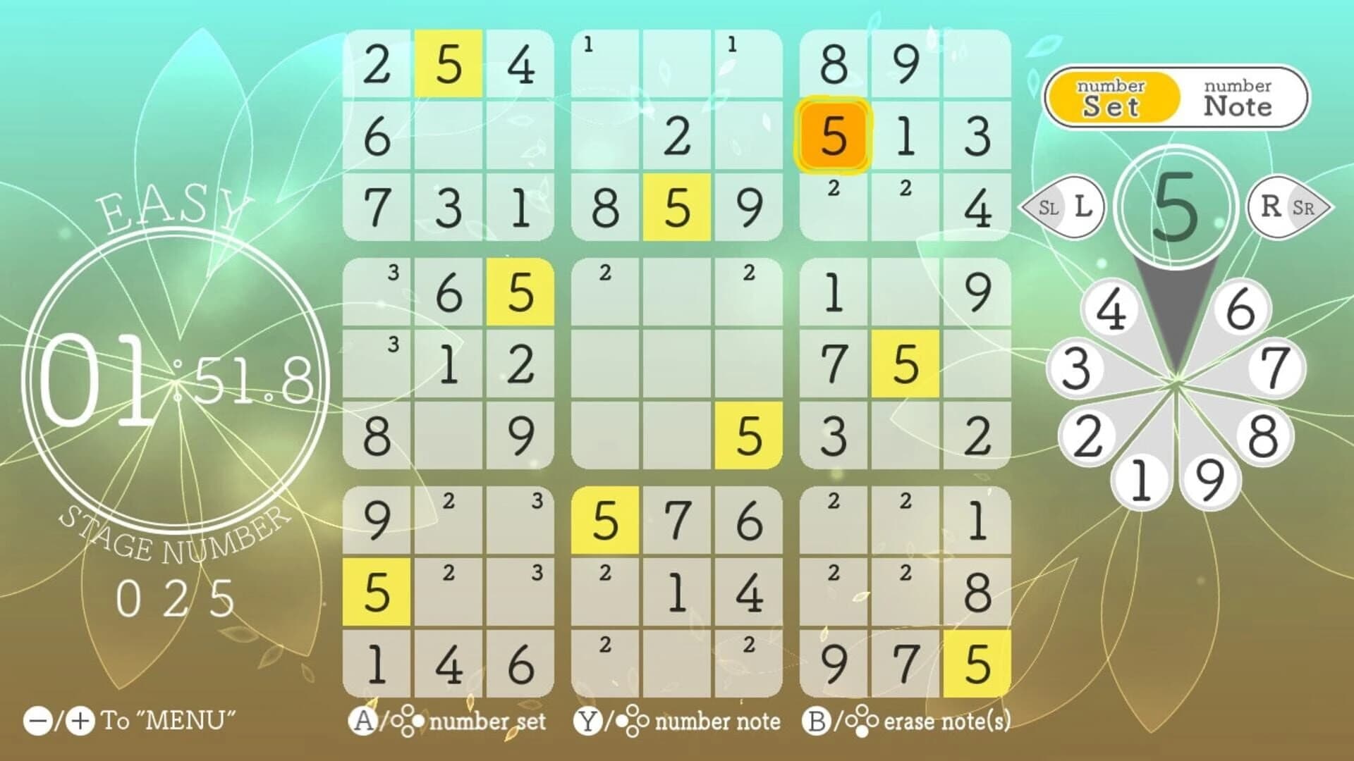 Sudoku Relax 3 Autumn Leaves screenshot 3