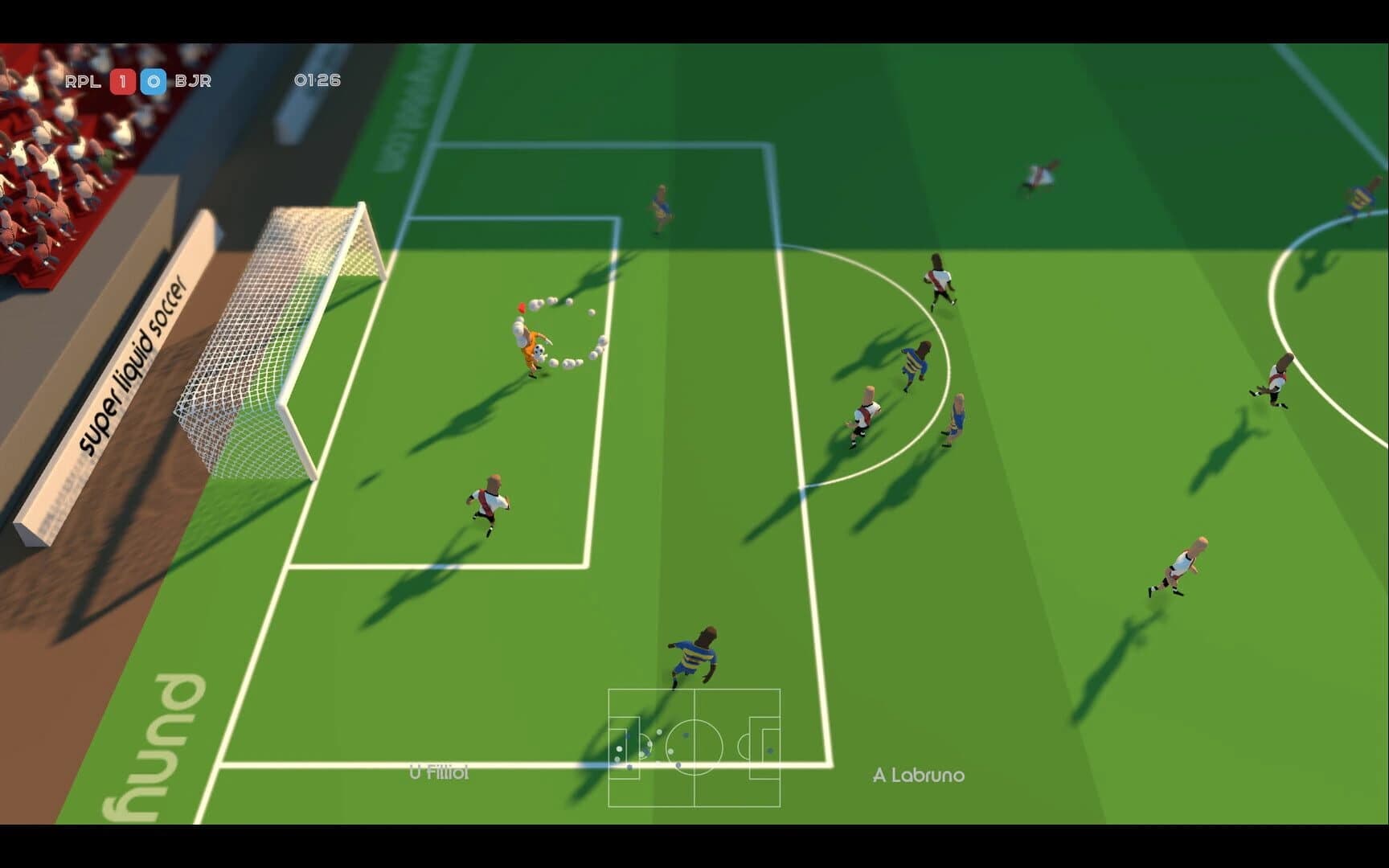 Super Liquid Soccer screenshot 1