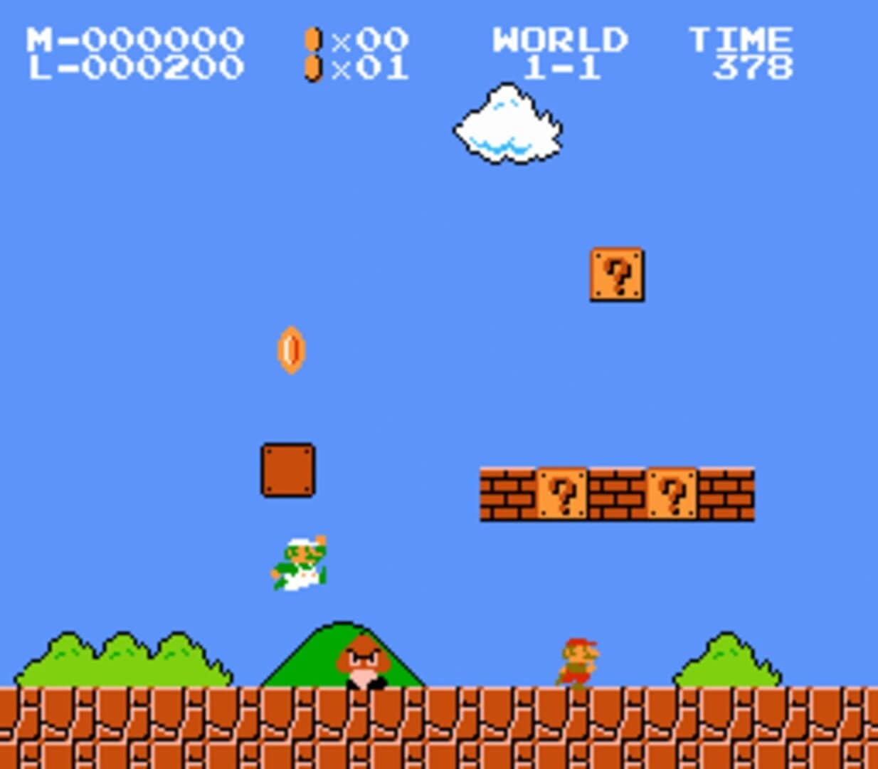 Super Mario Bros.: Two Players Hack screenshot 1