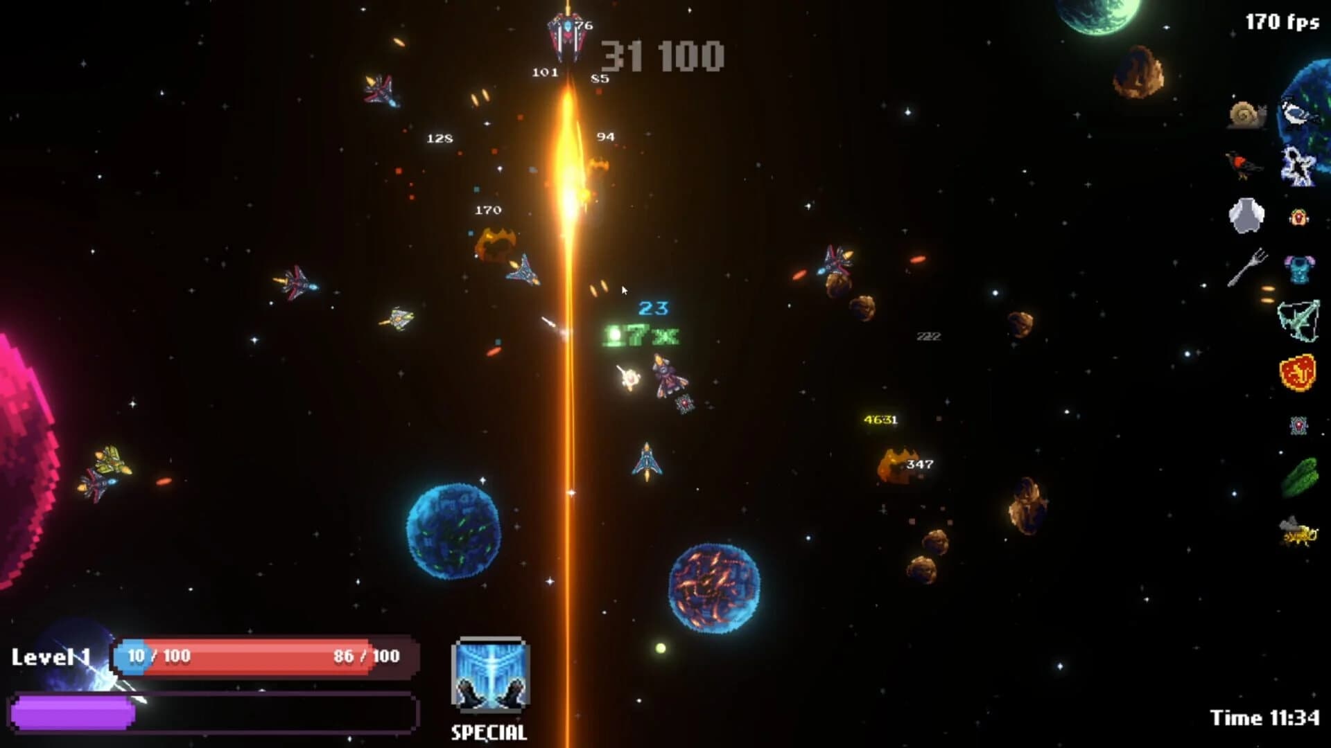 Super Smash Asteroids screenshot 1