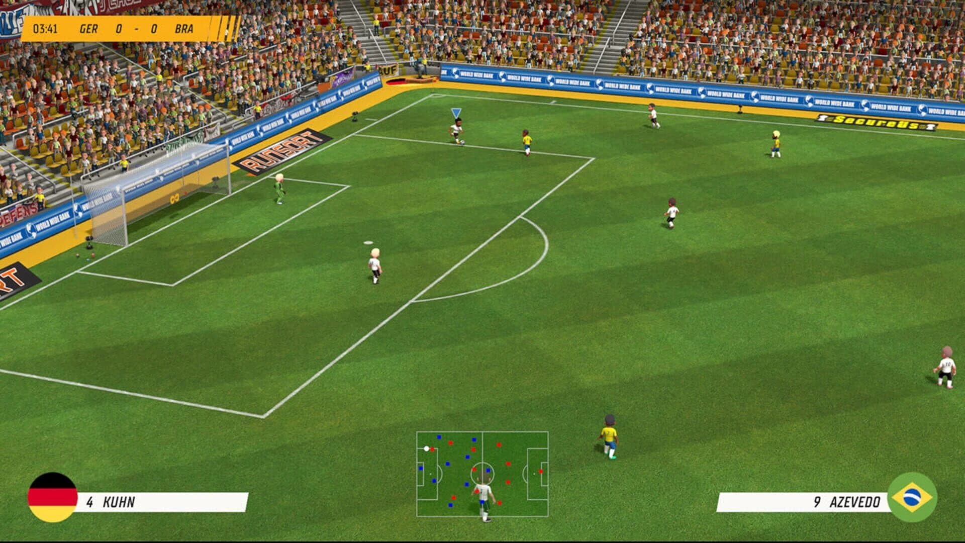 Super Soccer Blast: America VS Europe screenshot 1