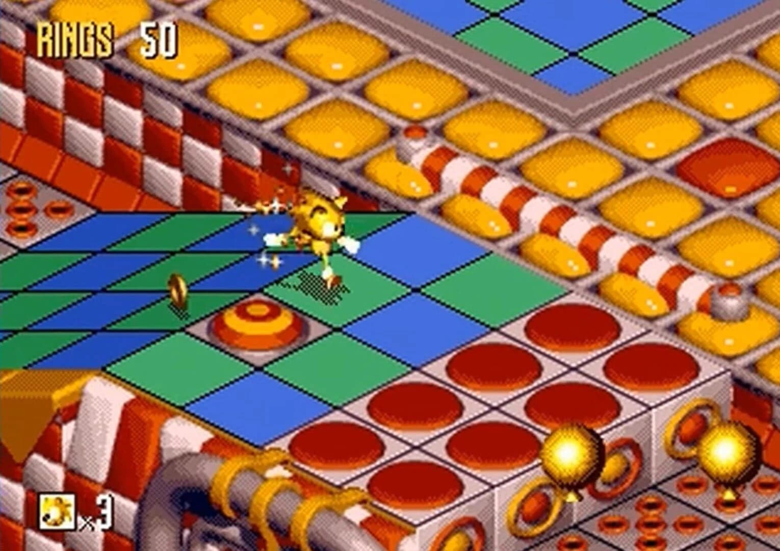Super Sonic in Sonic 3D screenshot 2