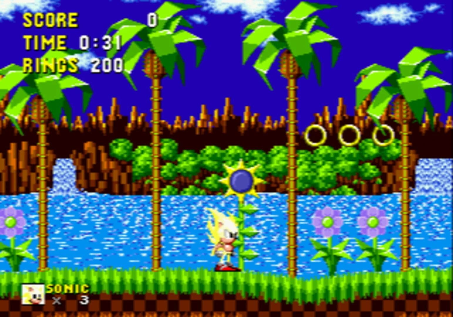 Super Sonic in Sonic the Hedgehog screenshot 2