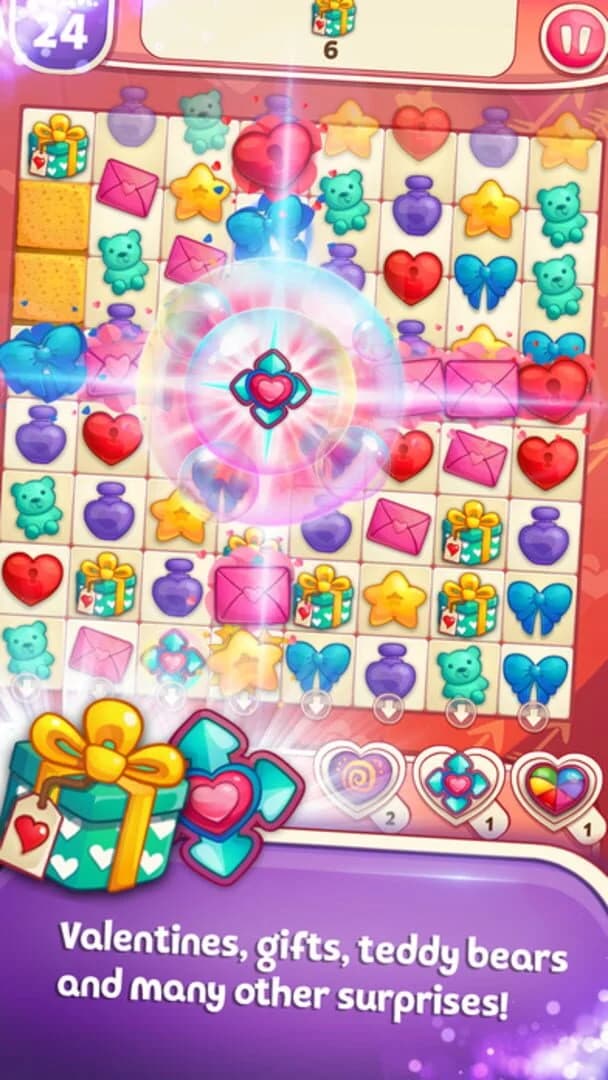 Sweet Hearts Match 3 screenshot 4