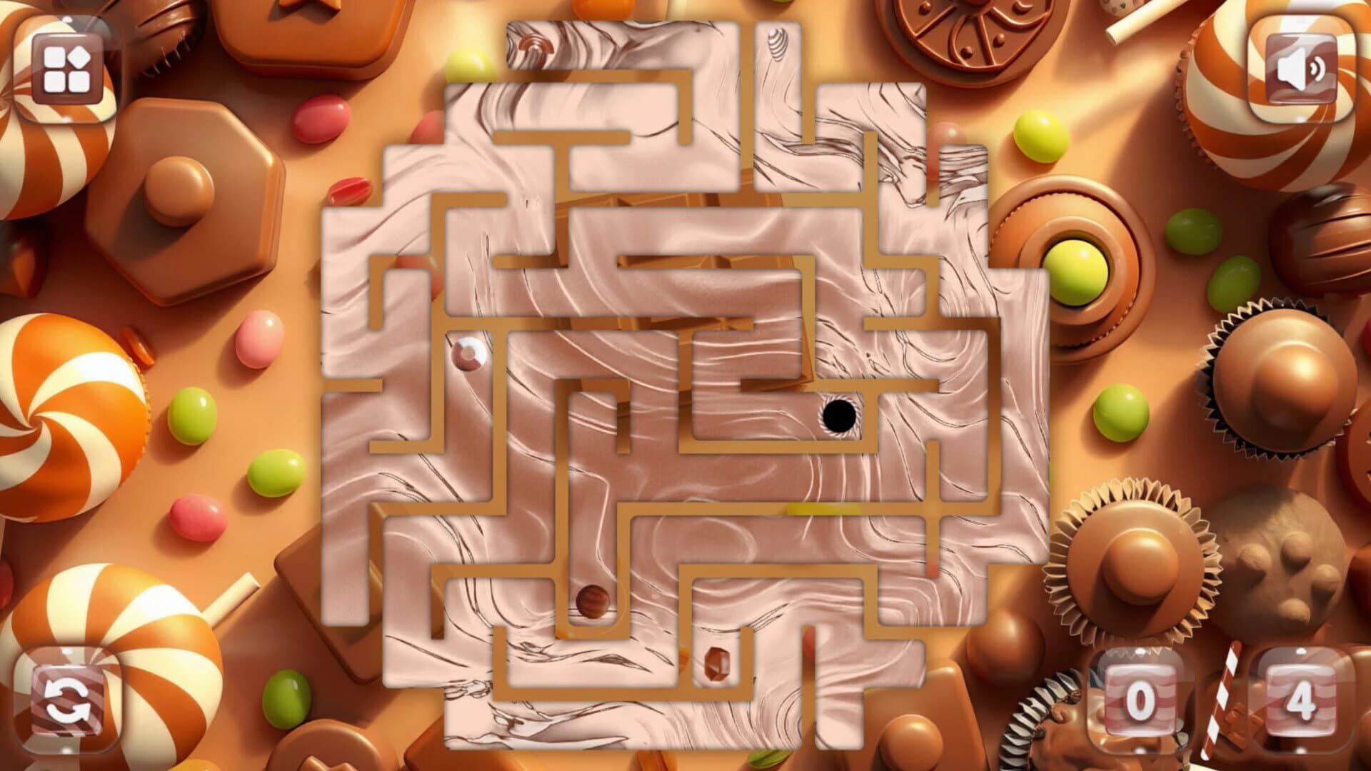 Sweetie Candy Maze: Brown Chocolate screenshot 1
