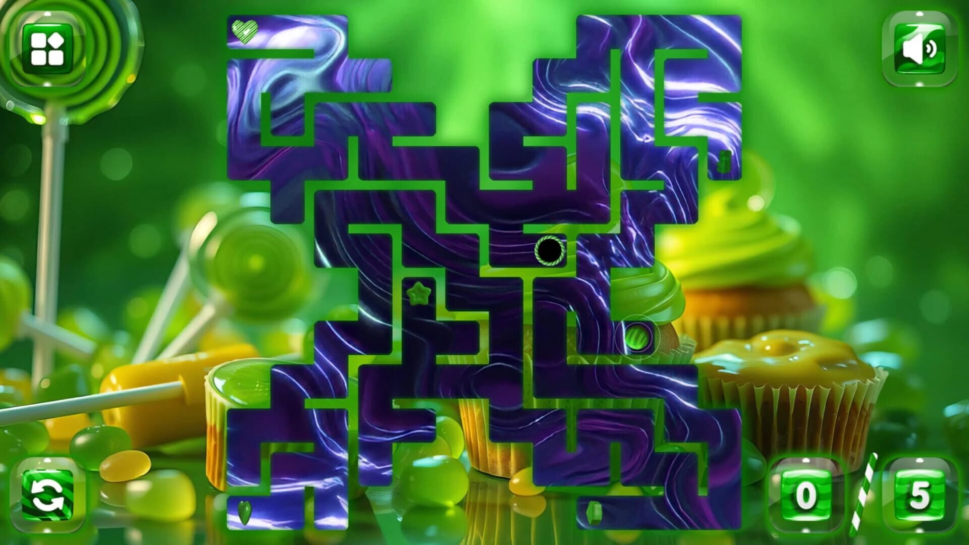 Sweetie Candy Maze: Lime screenshot 2