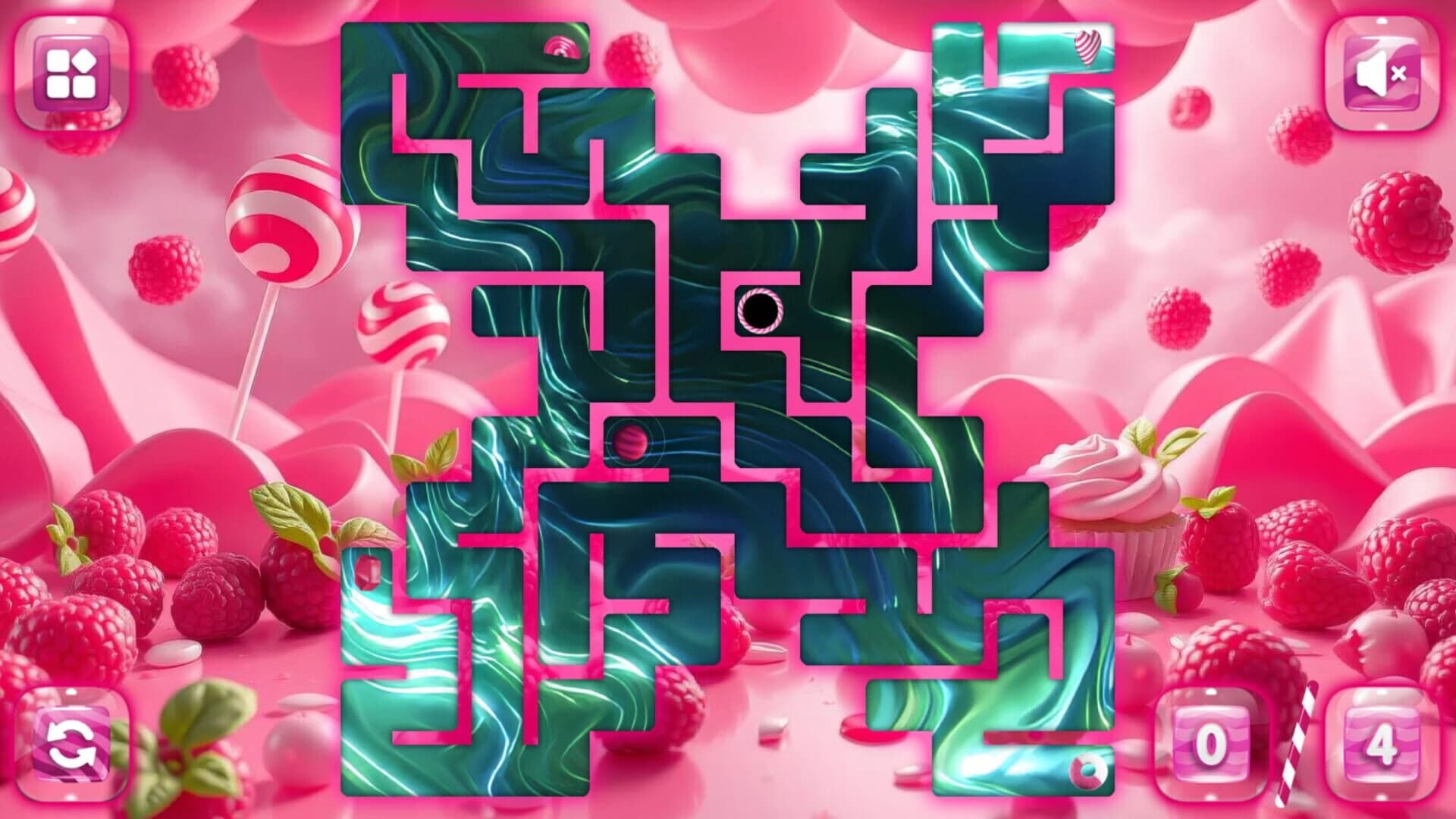 Sweetie Candy Maze: Pink Raspberry screenshot 1