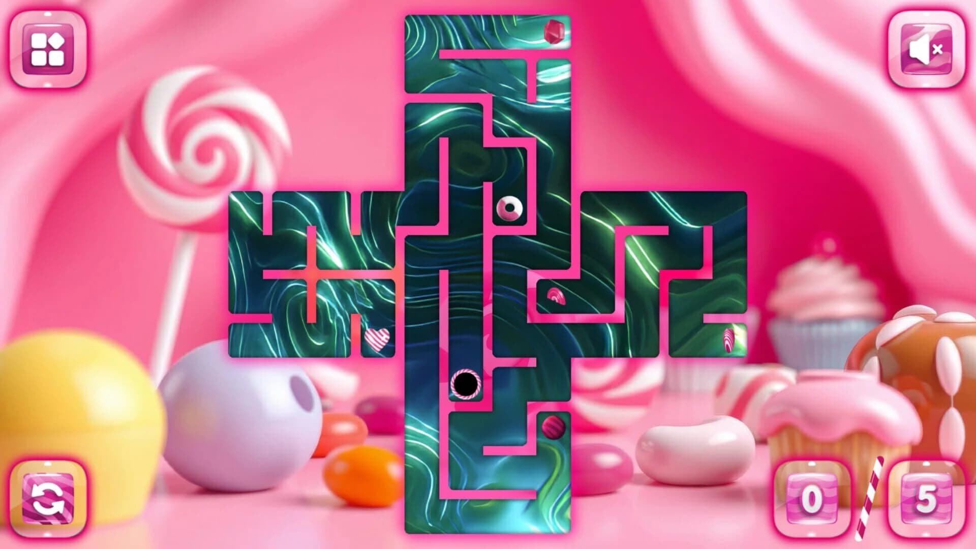 Sweetie Candy Maze: Pink Raspberry screenshot 5