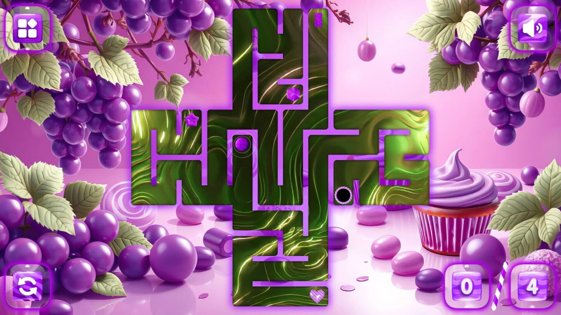 Sweetie Candy Maze: Purple Grape screenshot 1