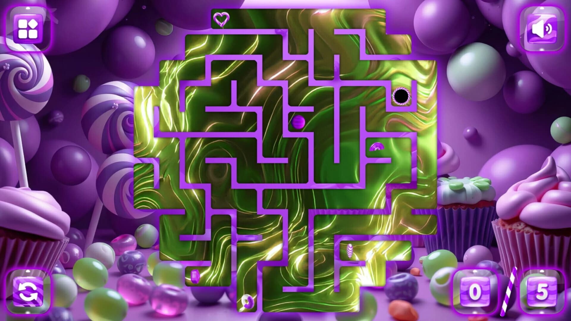 Sweetie Candy Maze: Purple Grape screenshot 3