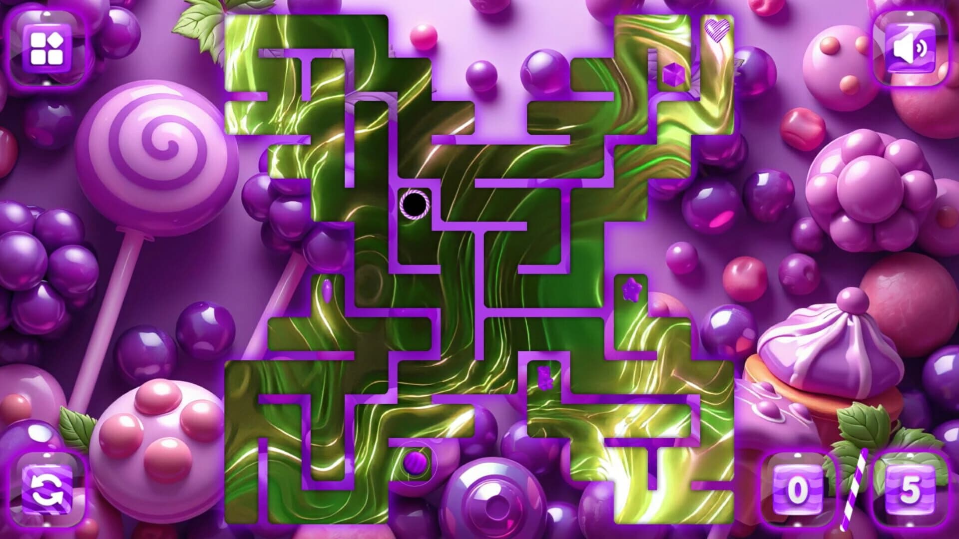 Sweetie Candy Maze: Purple Grape screenshot 4
