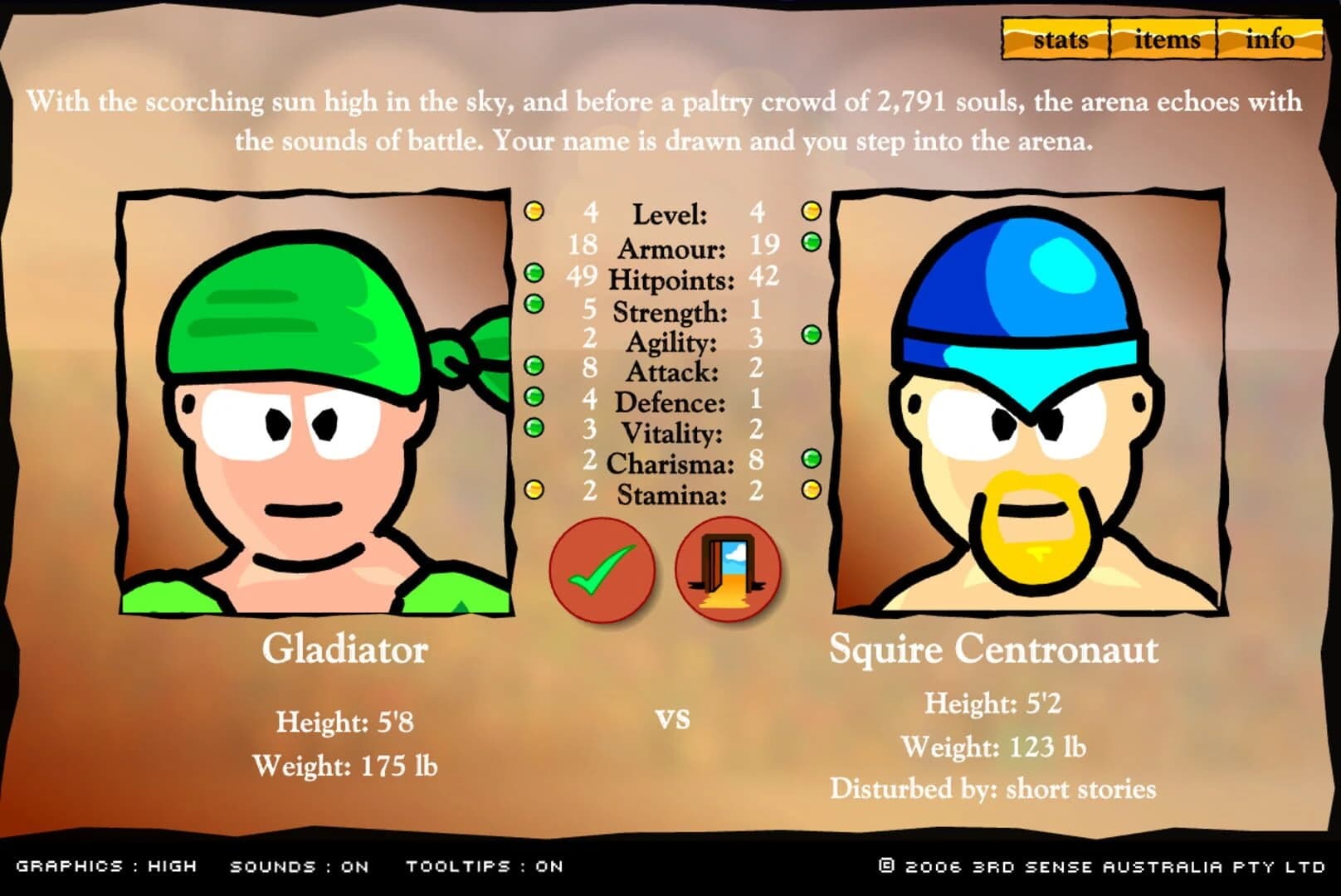 Swords and Sandals I: Gladiator screenshot 2