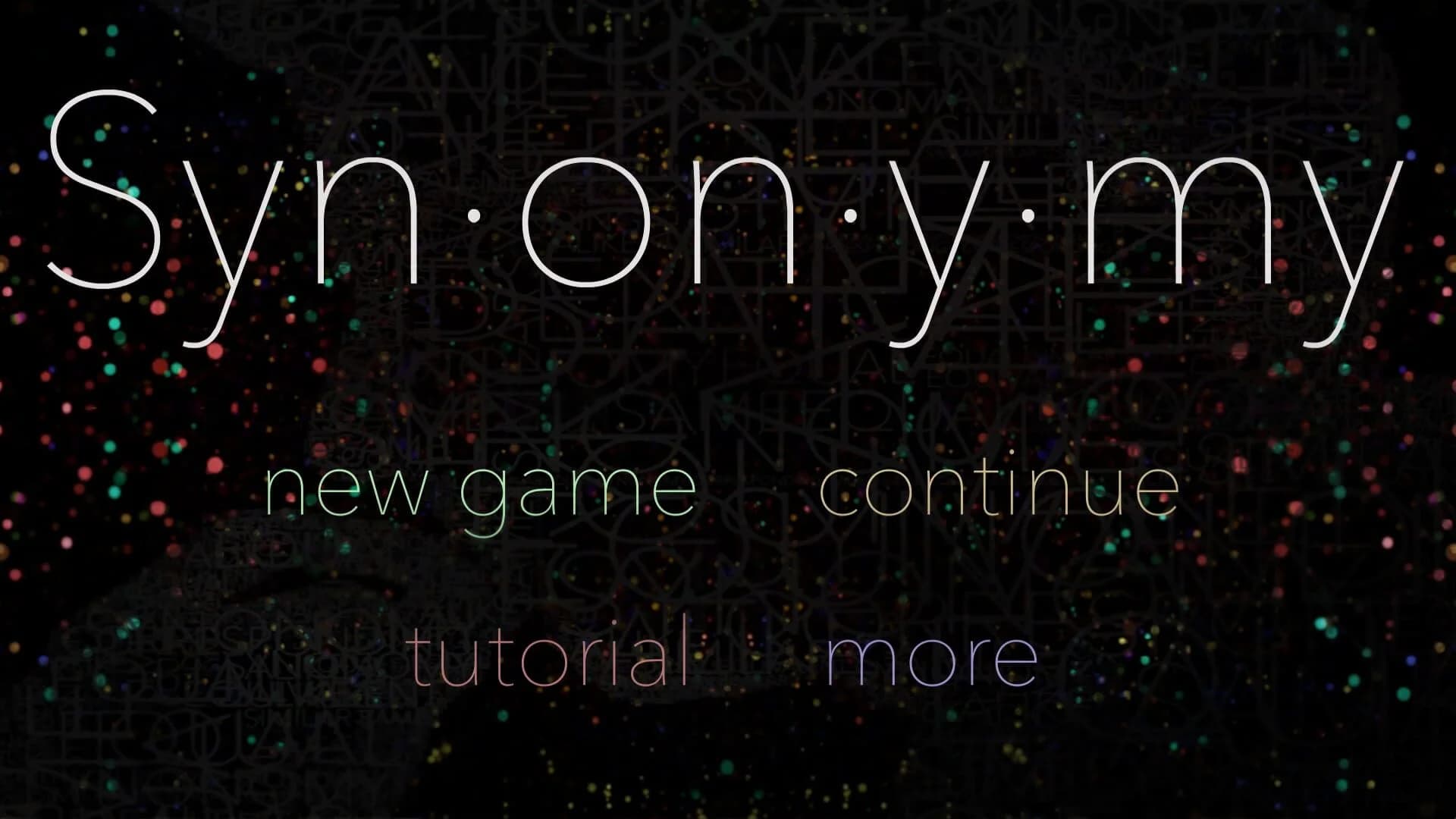 Synonymy screenshot 1