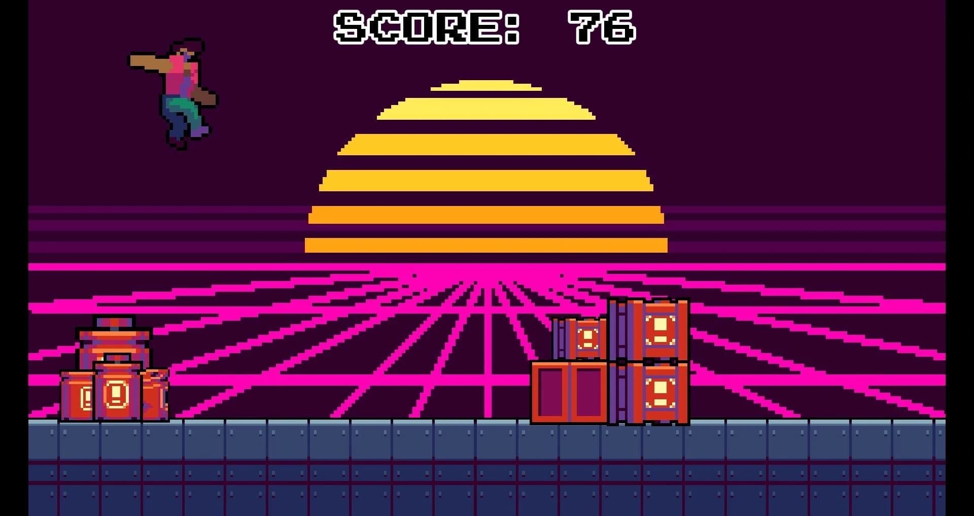 Synthwave Runner screenshot 2