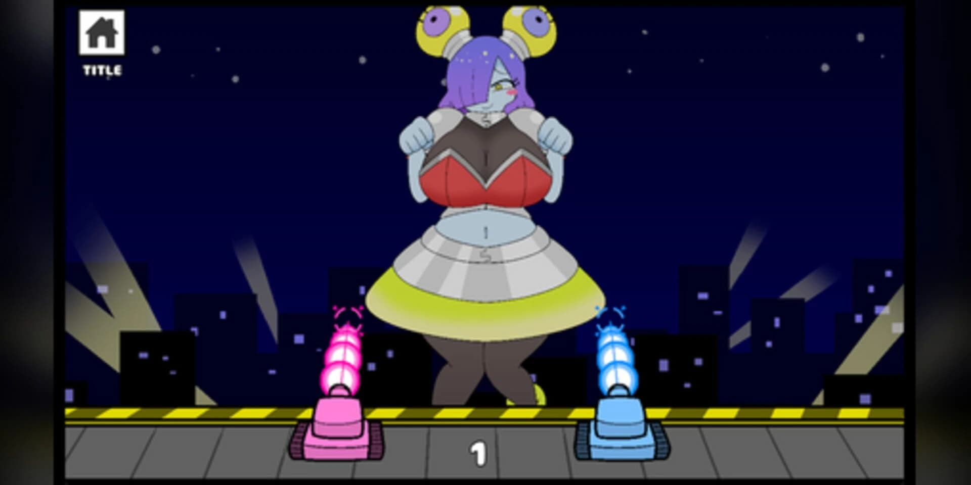 Tank vs Big Alien Girl screenshot 1