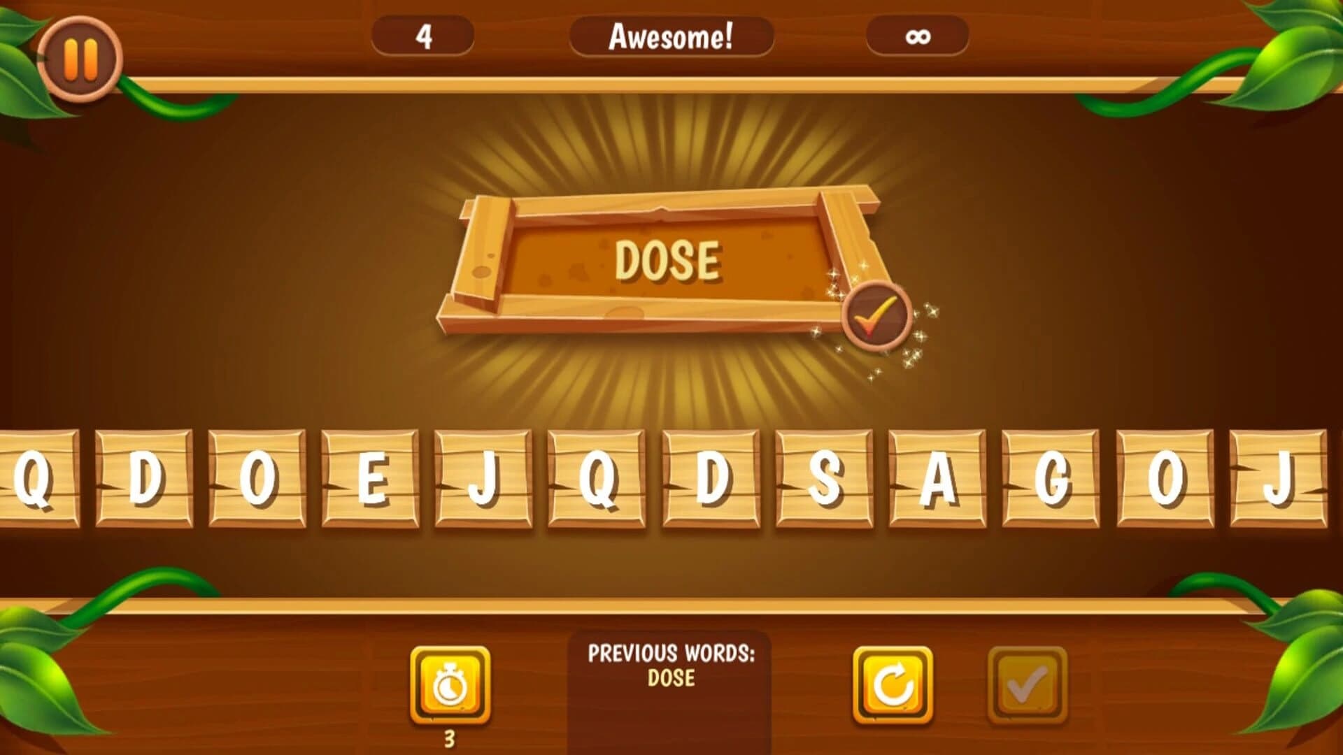 Tappy Word Infinite screenshot 1
