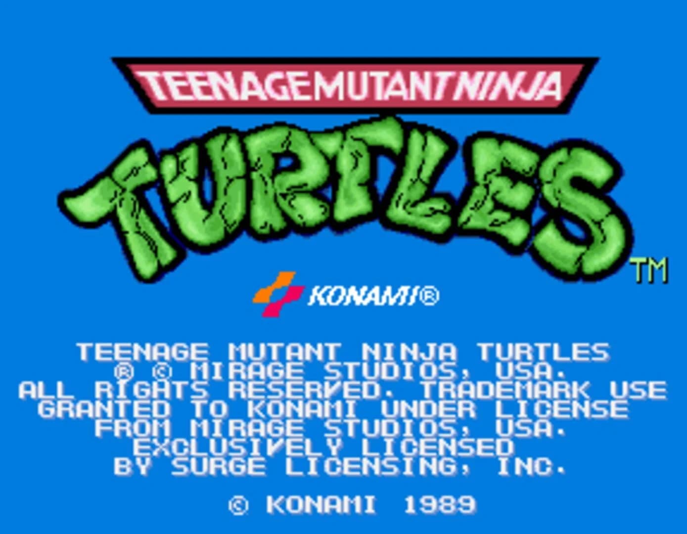 Teenage Mutant Ninja Turtles screenshot 1