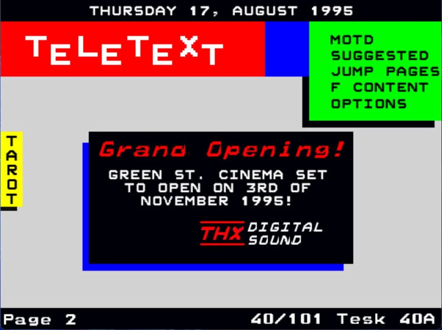 Teletext screenshot 1