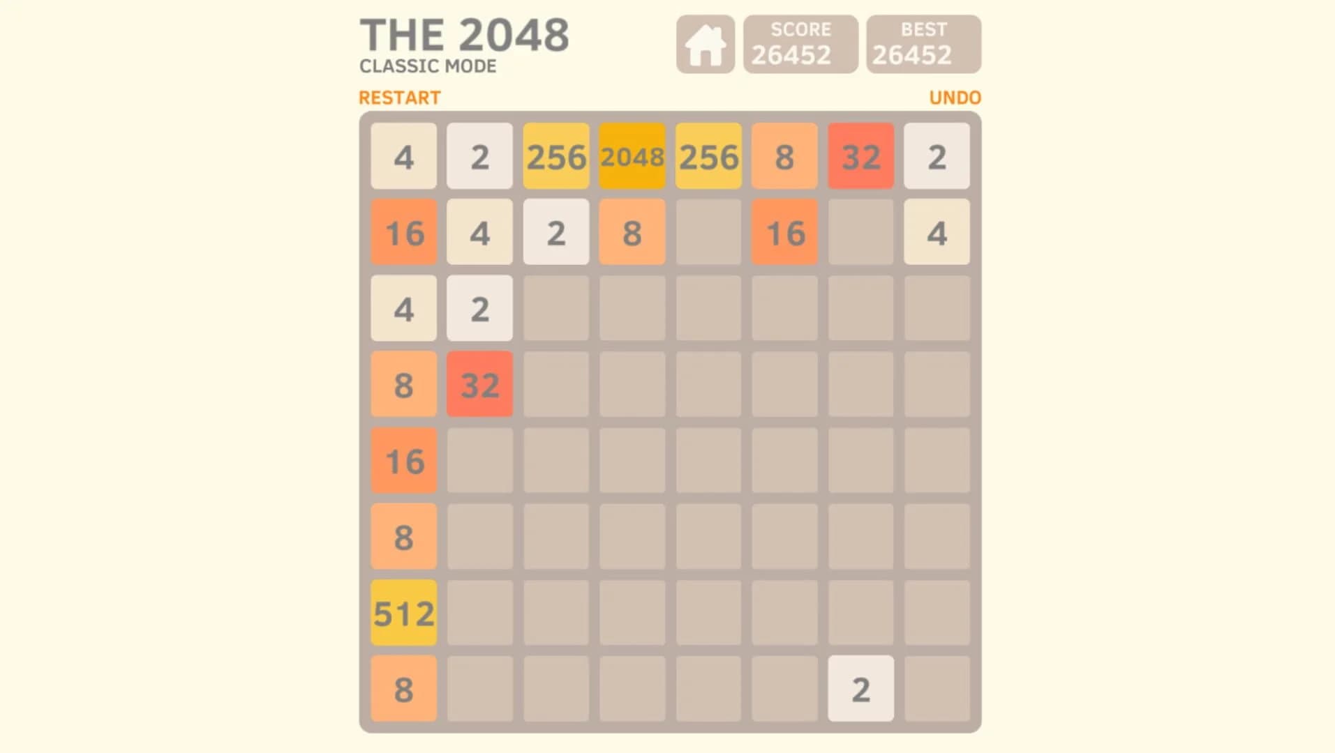 The 2048 screenshot 5