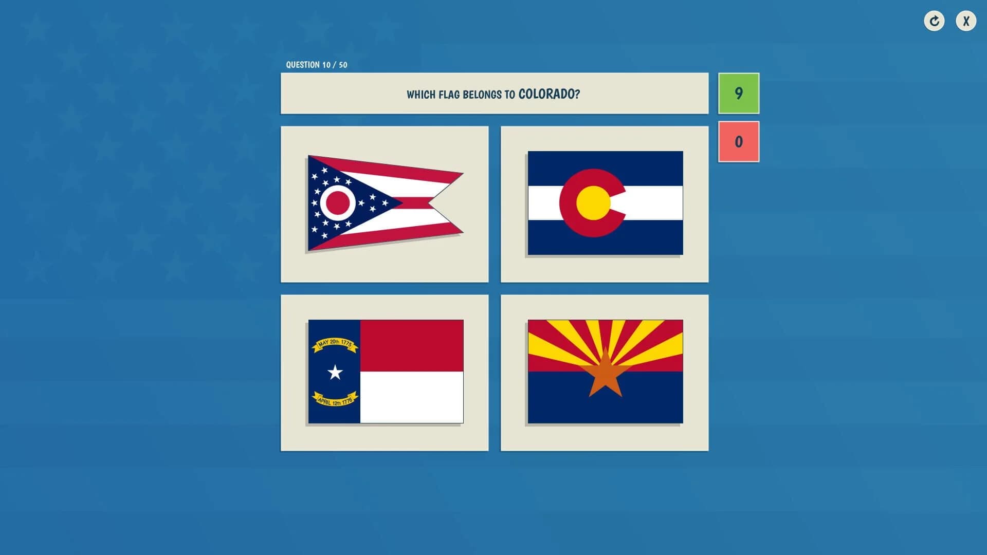 The 50 States Quiz screenshot 3