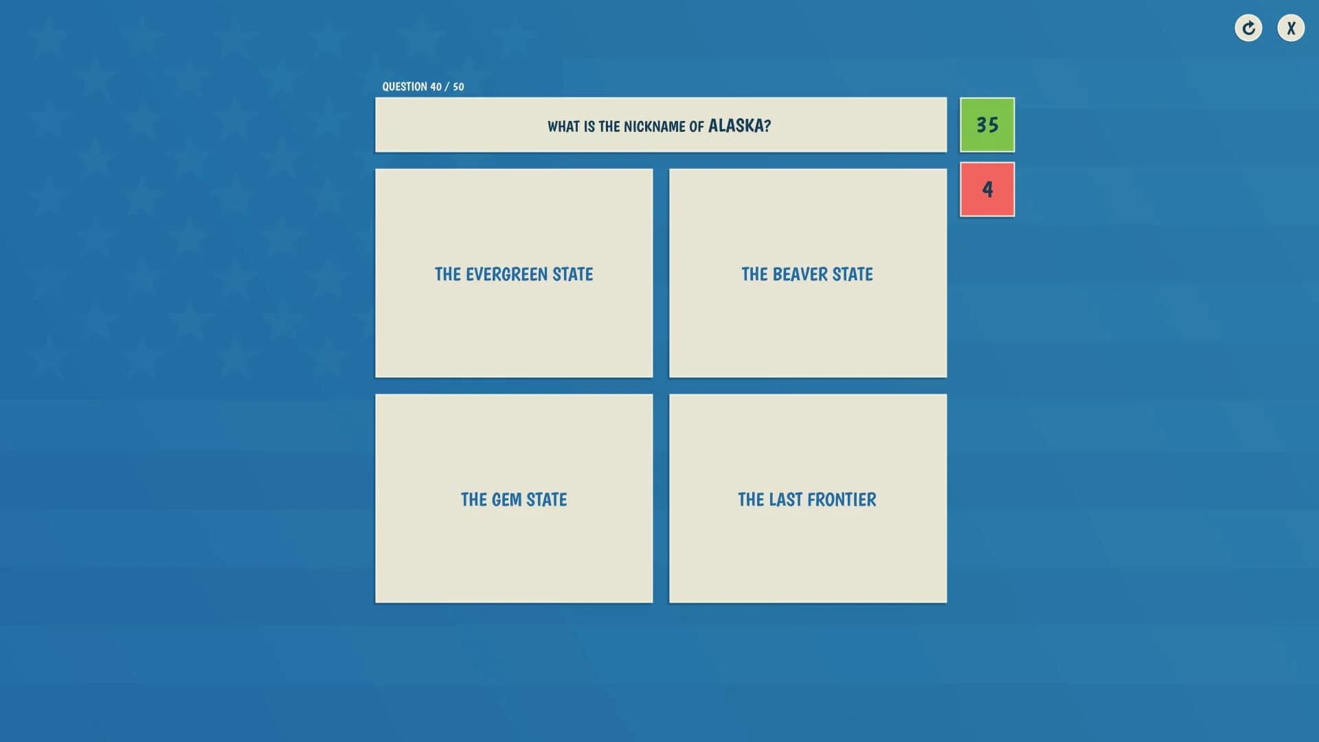 The 50 States Quiz screenshot 5