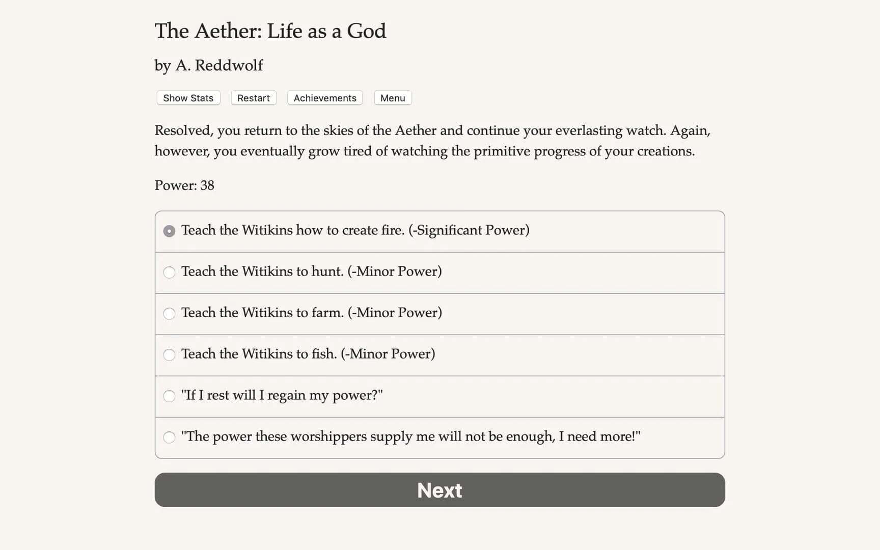 The Aether: Life as a God screenshot 1