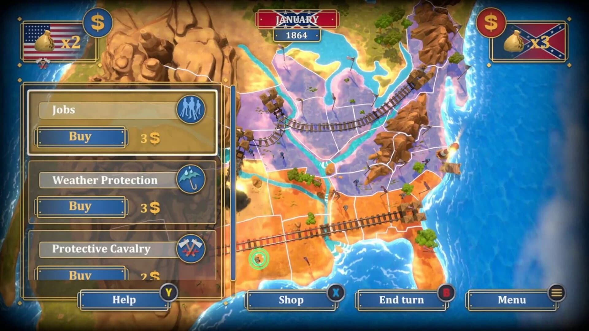 The Bluecoats: North & South screenshot 2
