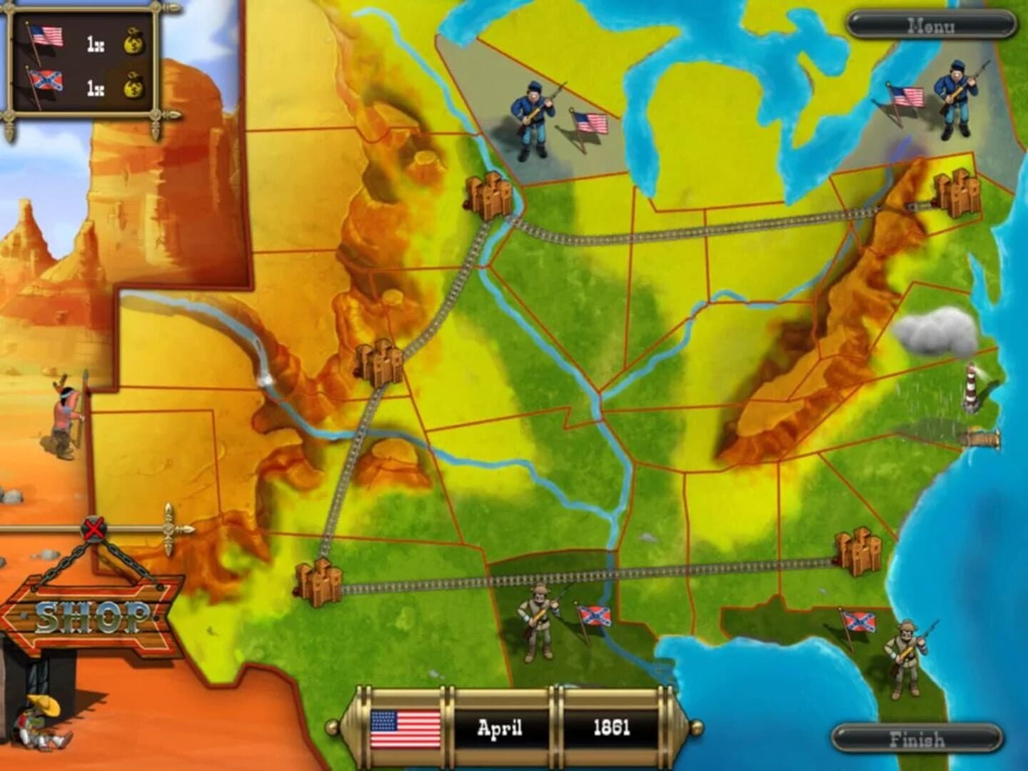 The Bluecoats: North vs. South screenshot 1