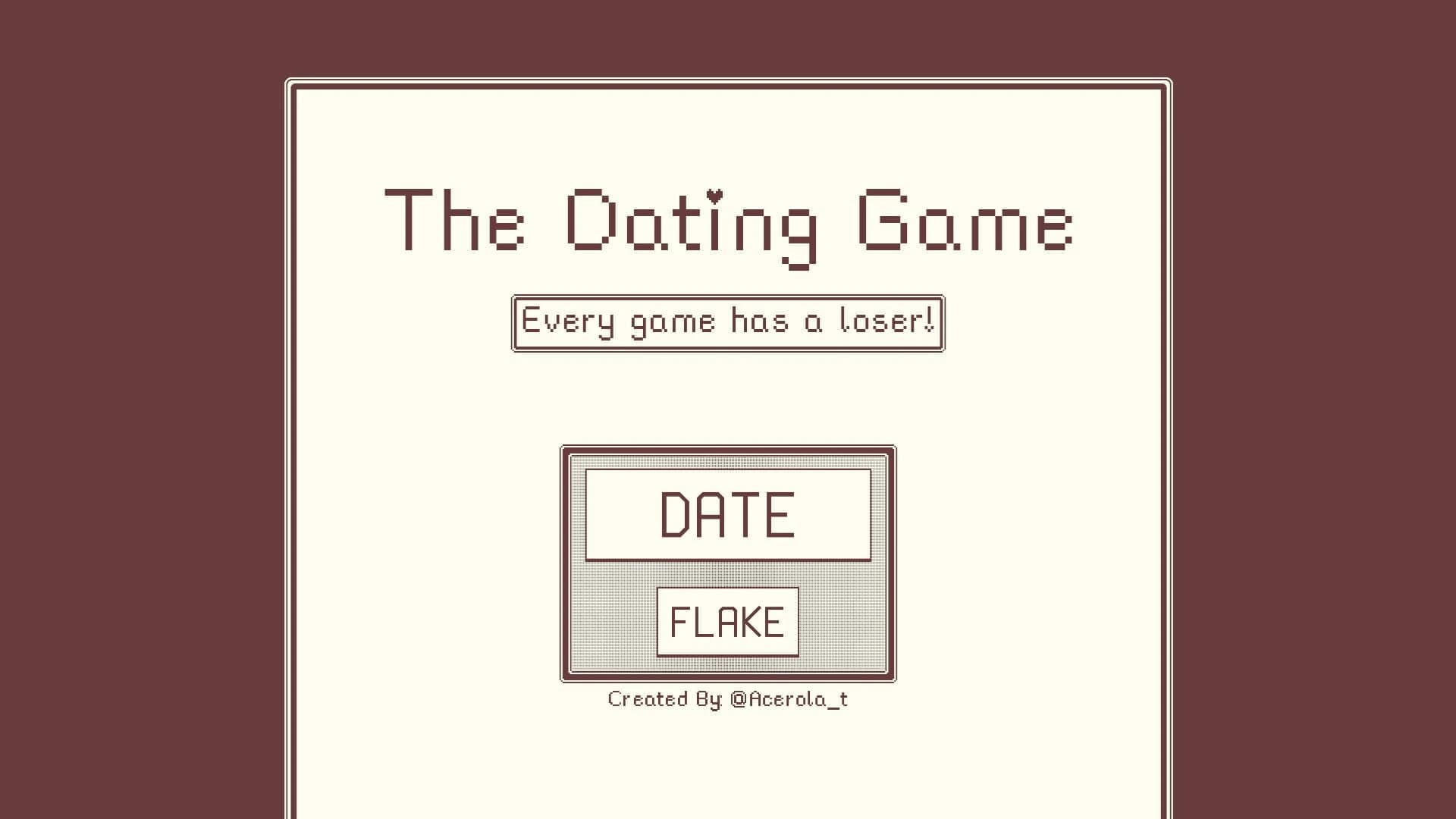 The Dating Game screenshot 1