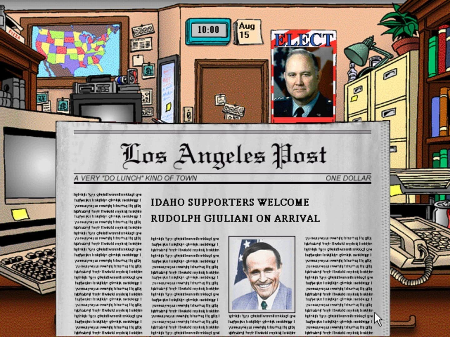 The Doonesbury Election Game Campaign '96 screenshot 2