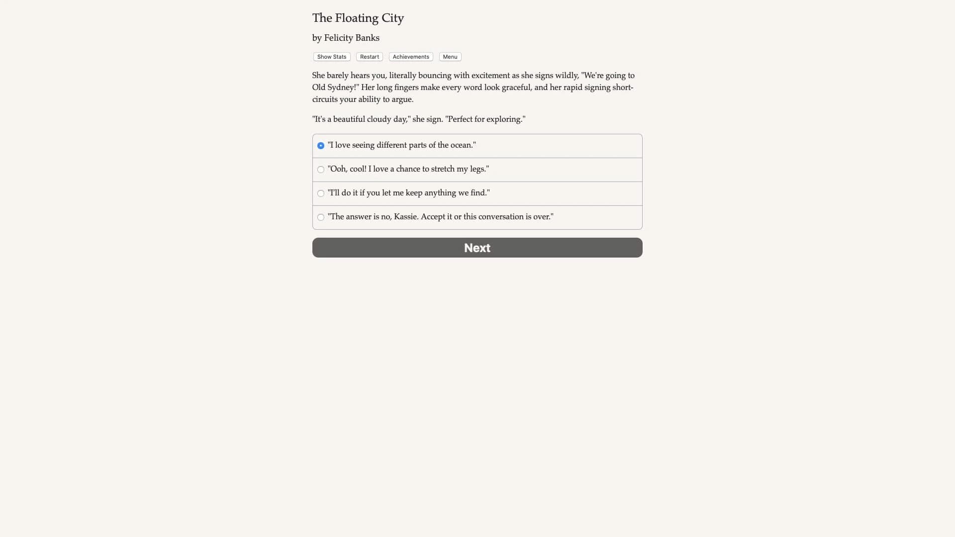 The Floating City screenshot 1