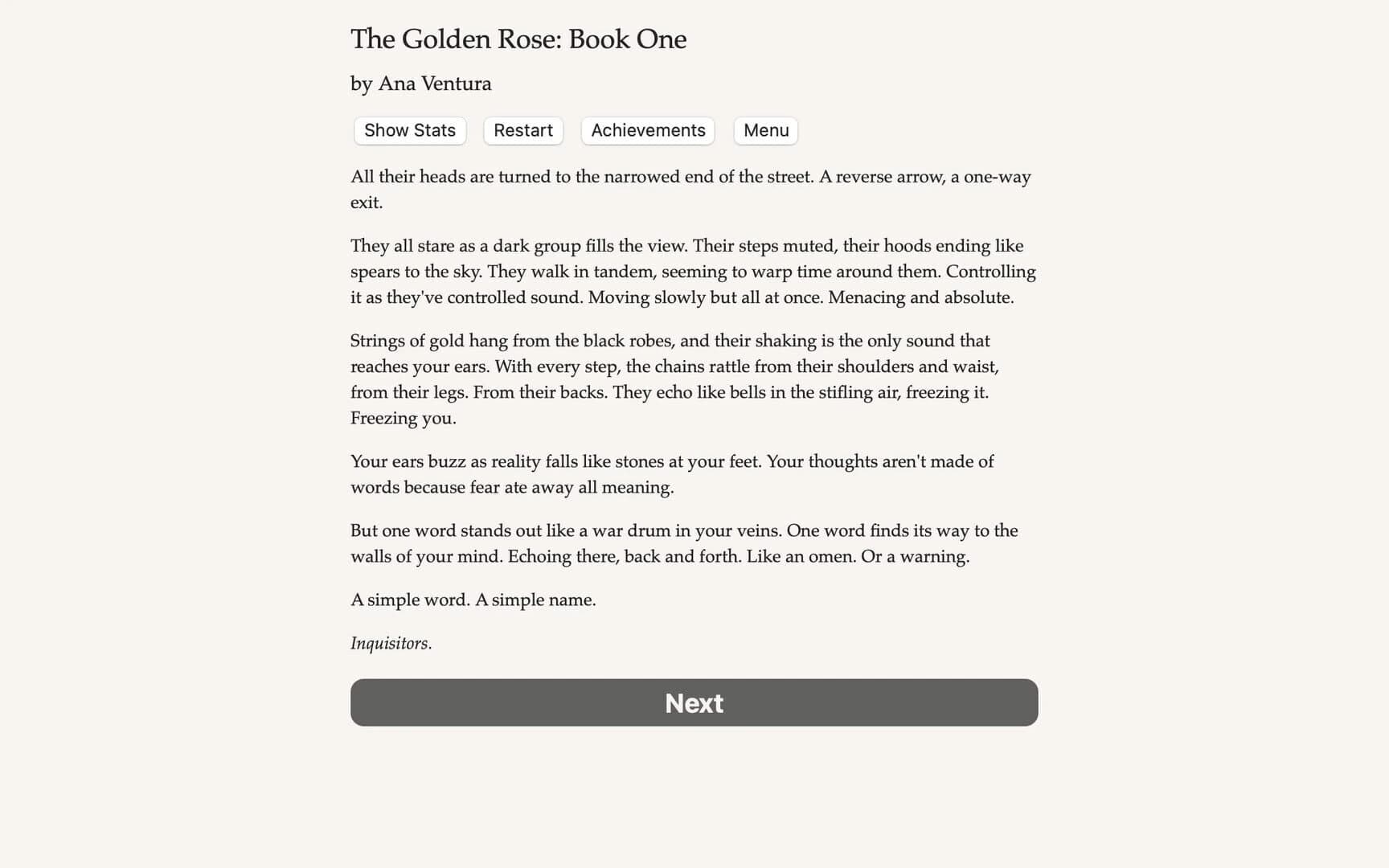 The Golden Rose: Book One screenshot 1