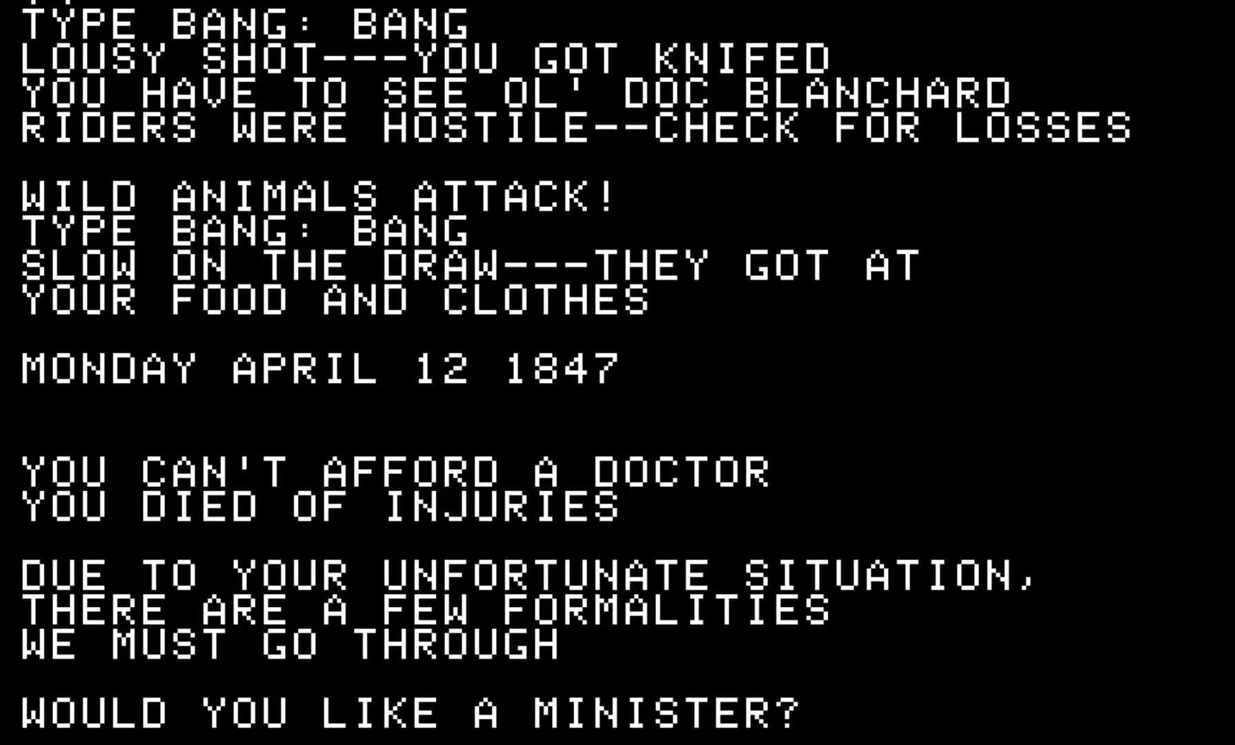 The Oregon Trail screenshot 1