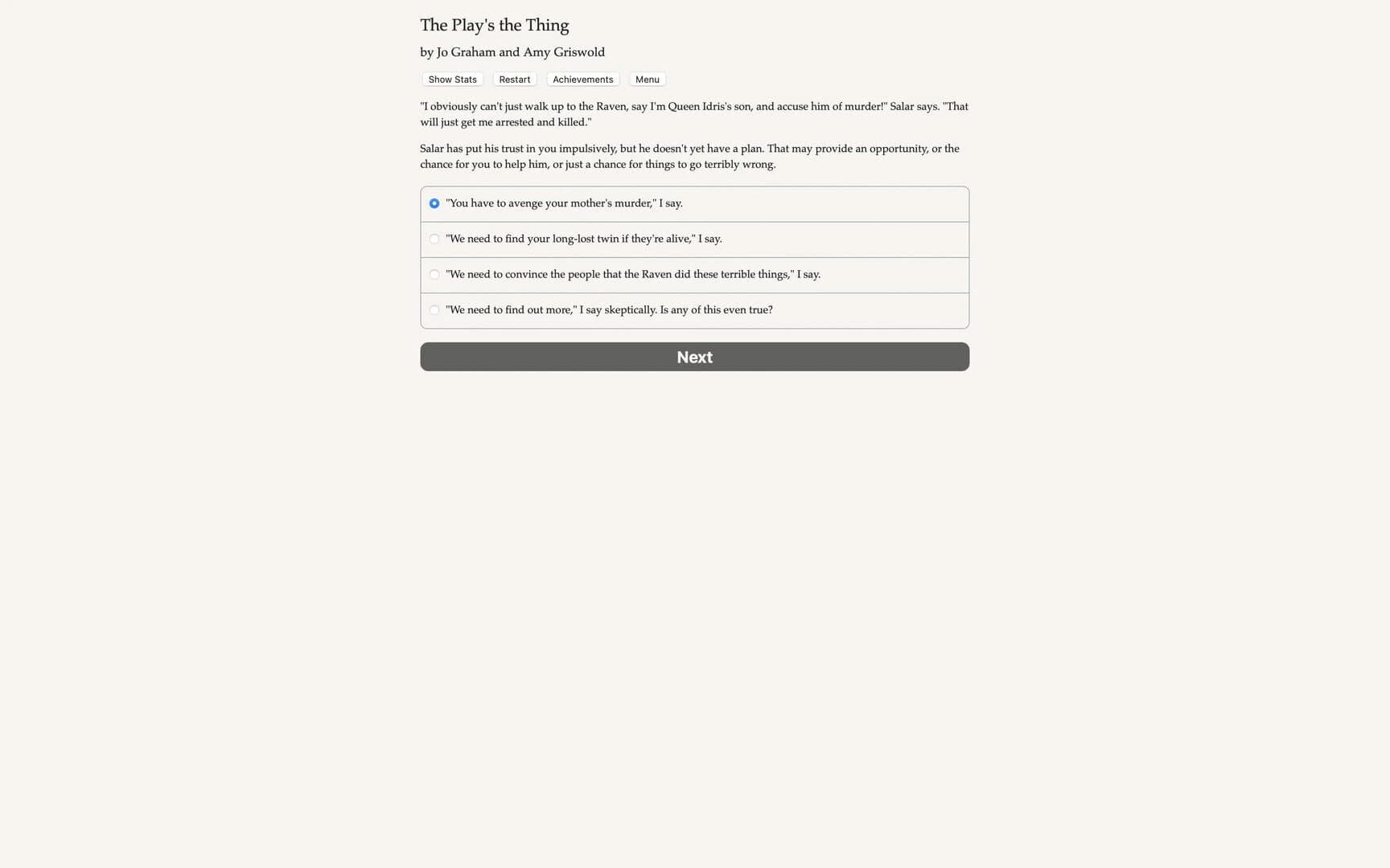 The Play's the Thing screenshot 3