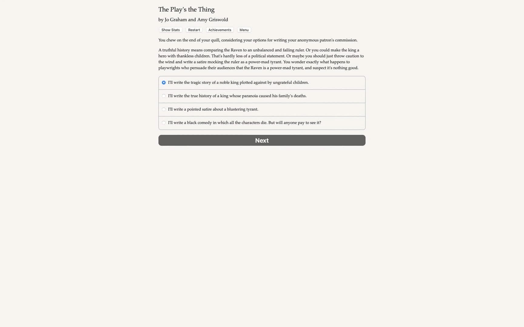 The Play's the Thing screenshot 4