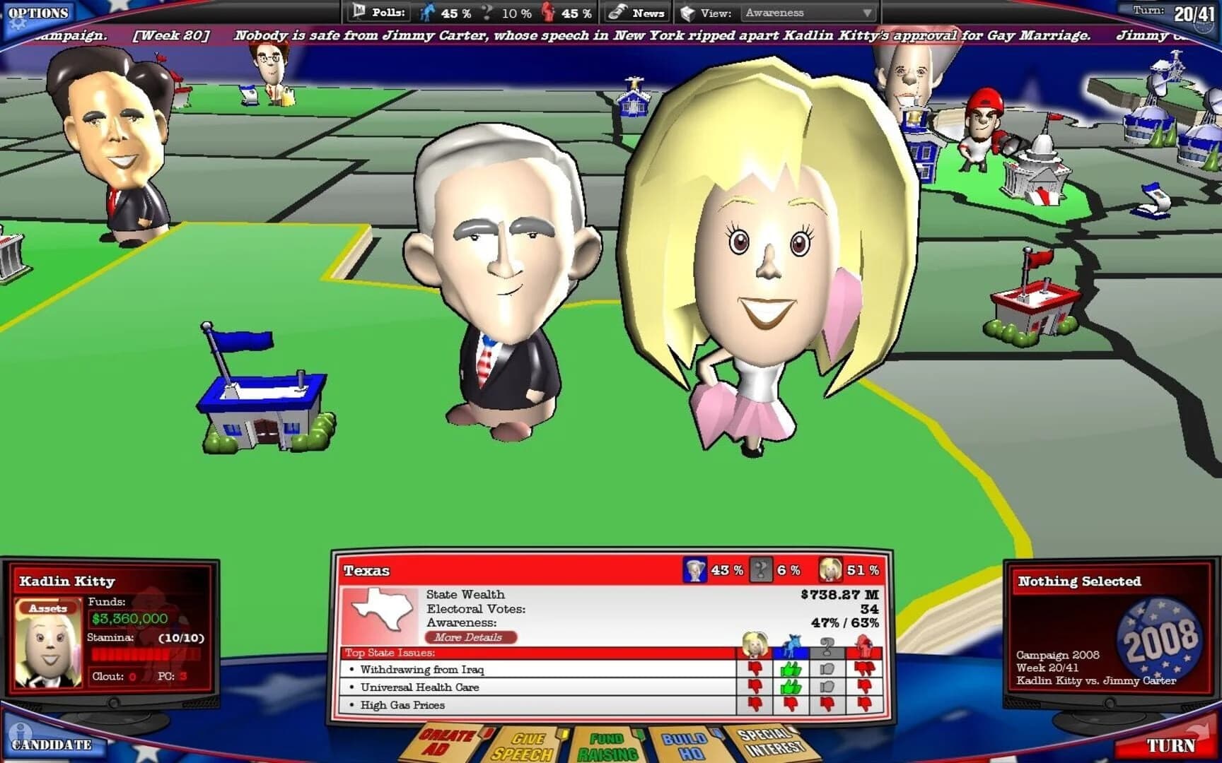 The Political Machine 2008 screenshot 3
