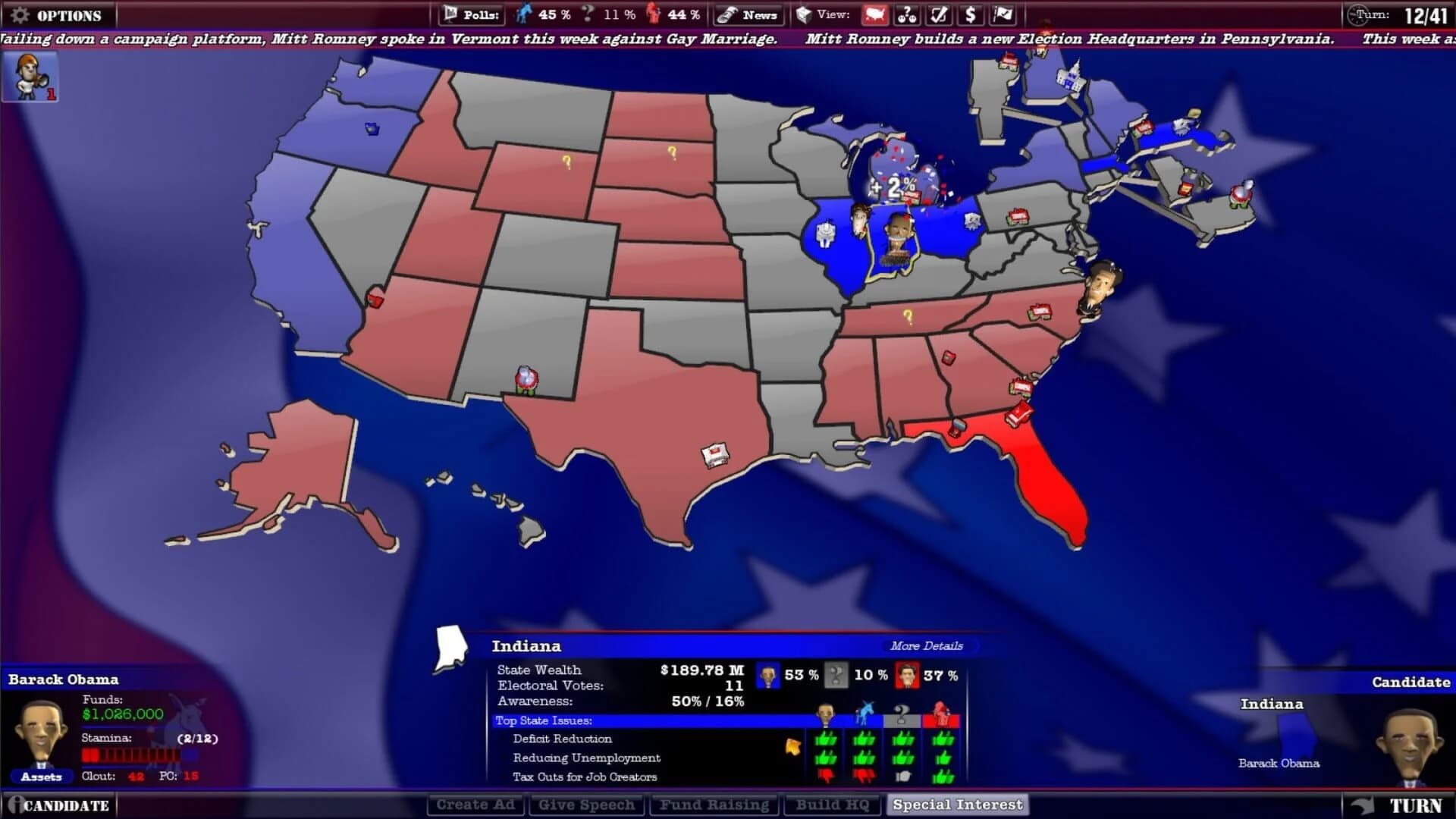 The Political Machine 2012 screenshot 5
