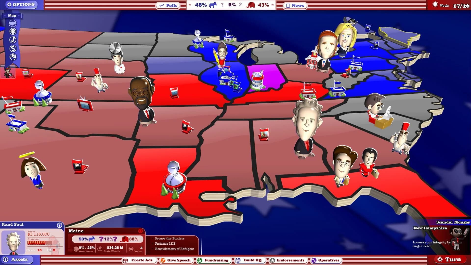 The Political Machine 2016 screenshot 2