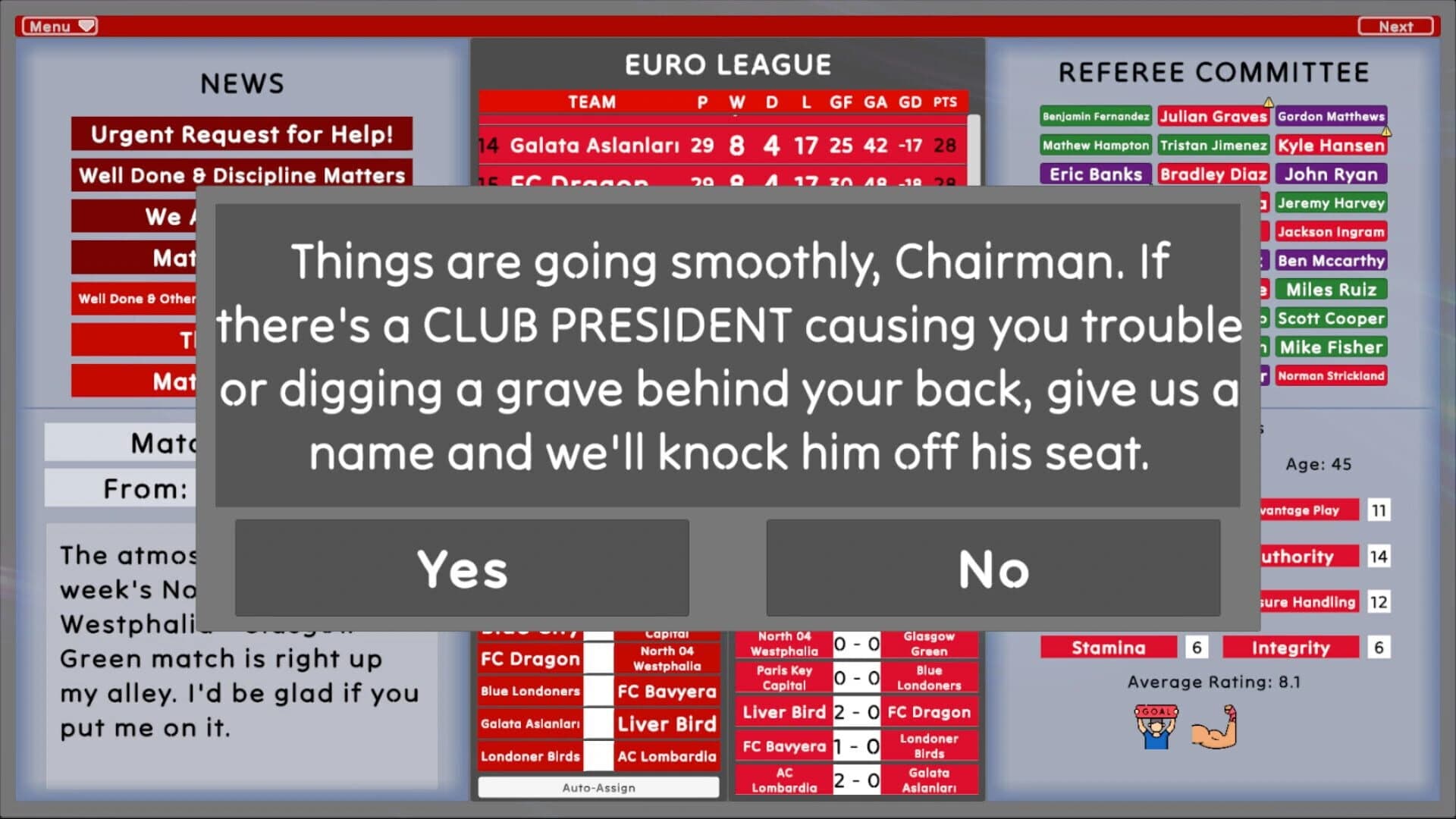 The Referee Committee screenshot 5