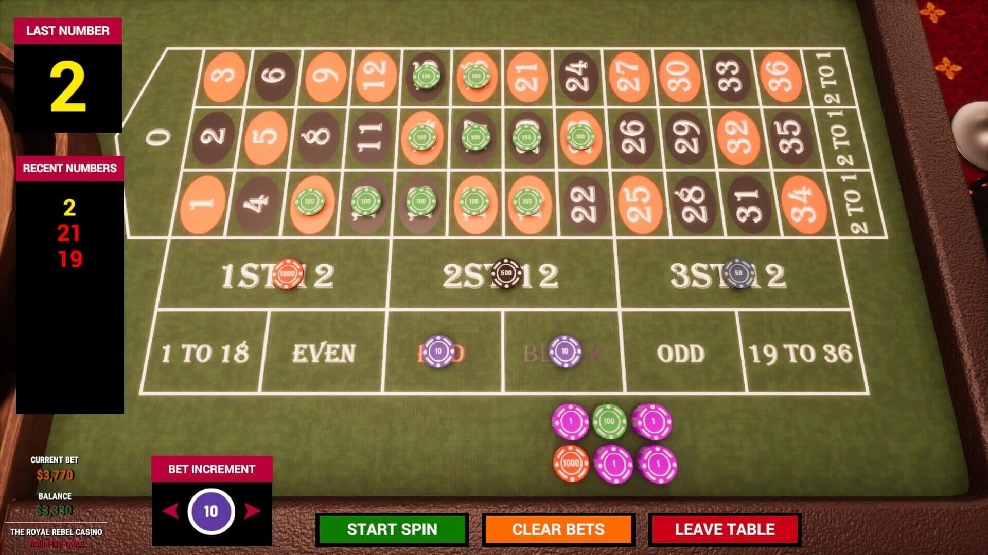 The Royal Rebel Casino screenshot 3