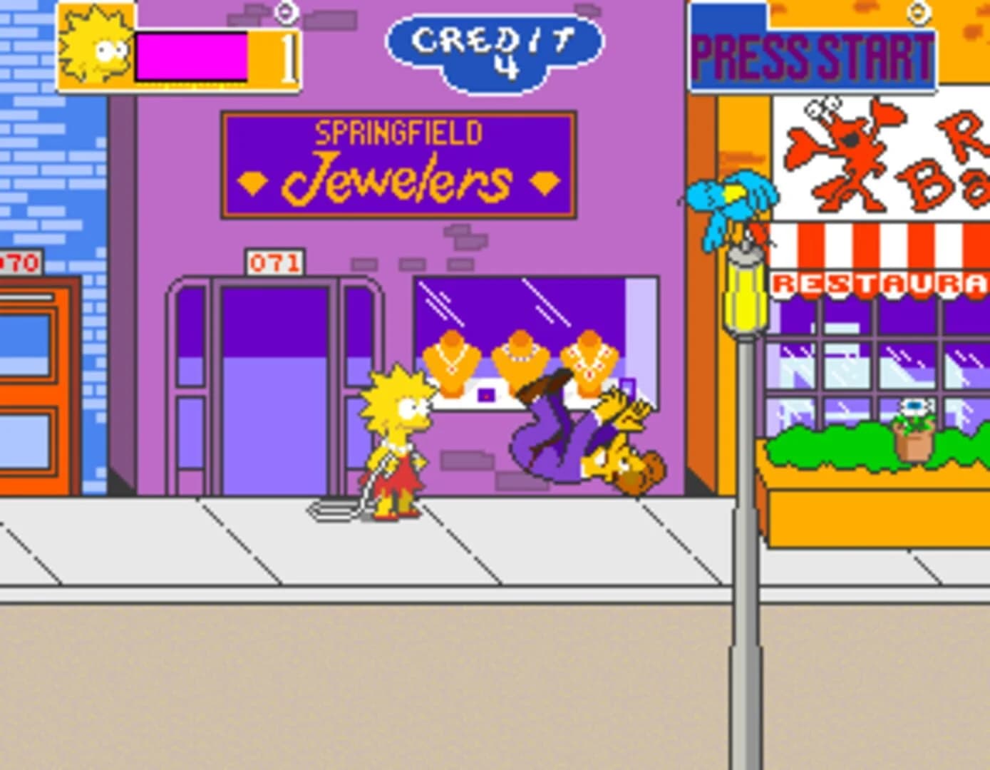 The Simpsons Arcade Game screenshot 2