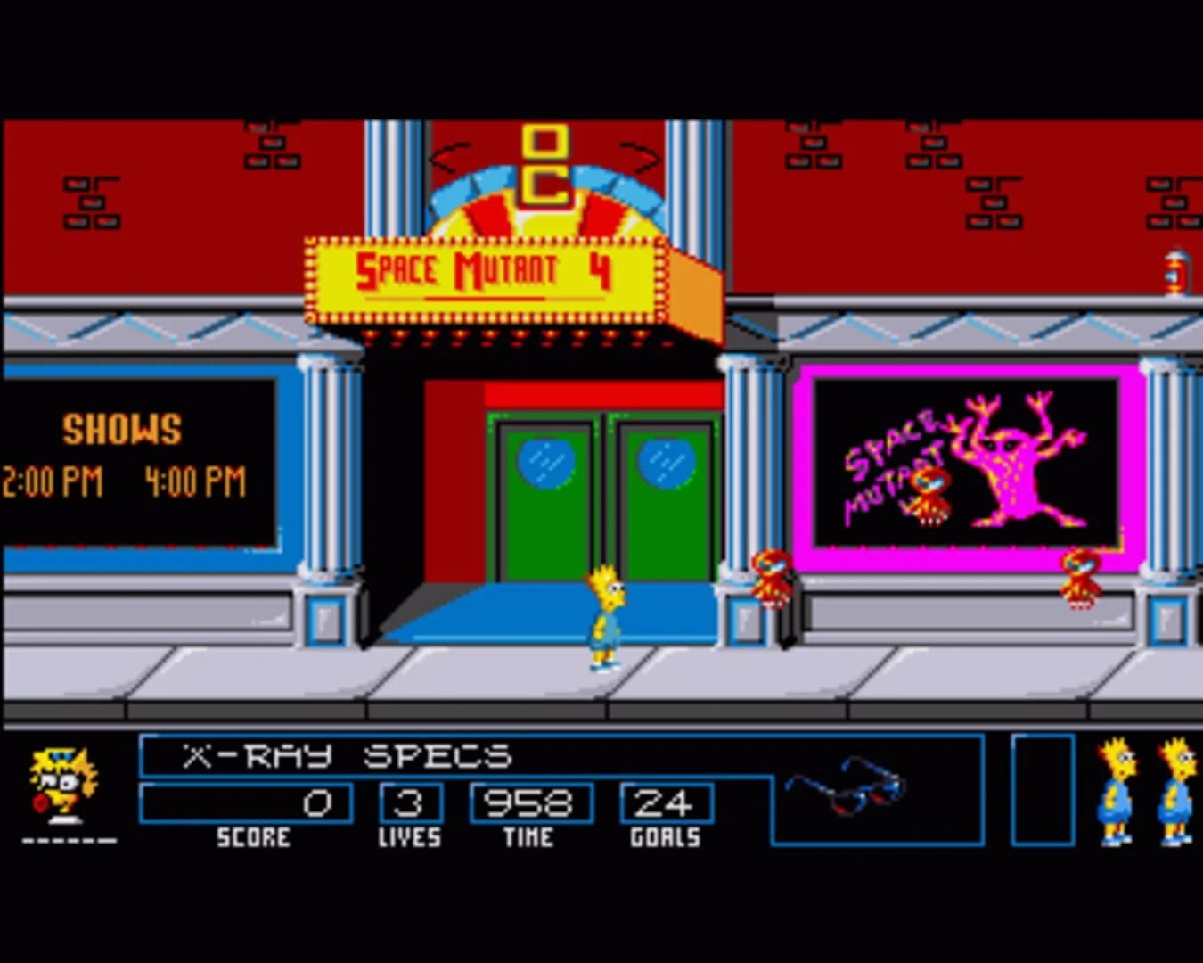 The Simpsons: Bart vs. The Space Mutants screenshot 2
