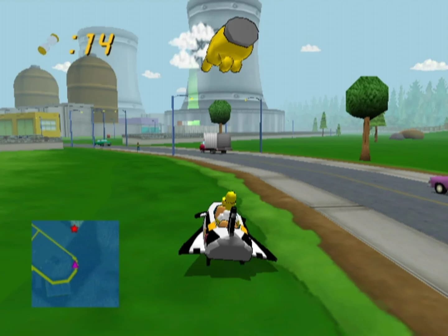 The Simpsons: Road Rage screenshot 1