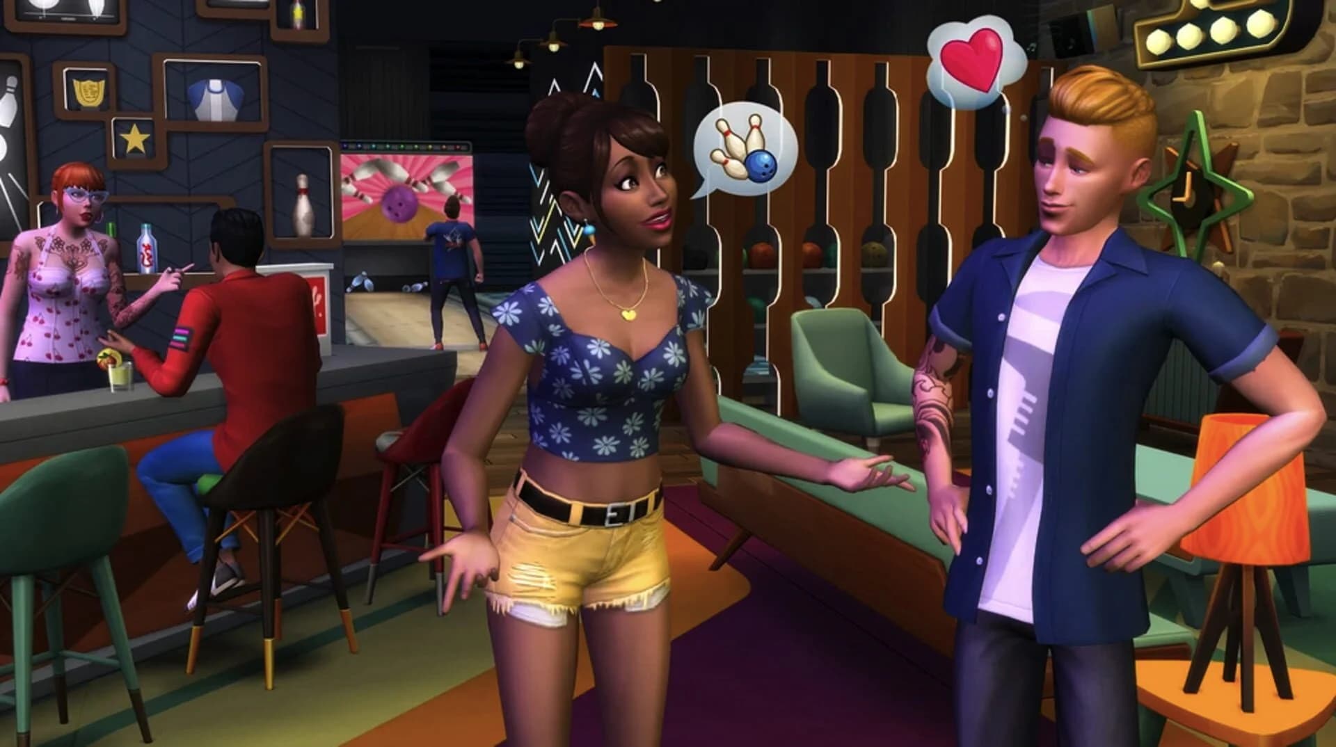 The Sims 4: Bowling Night Stuff screenshot 1