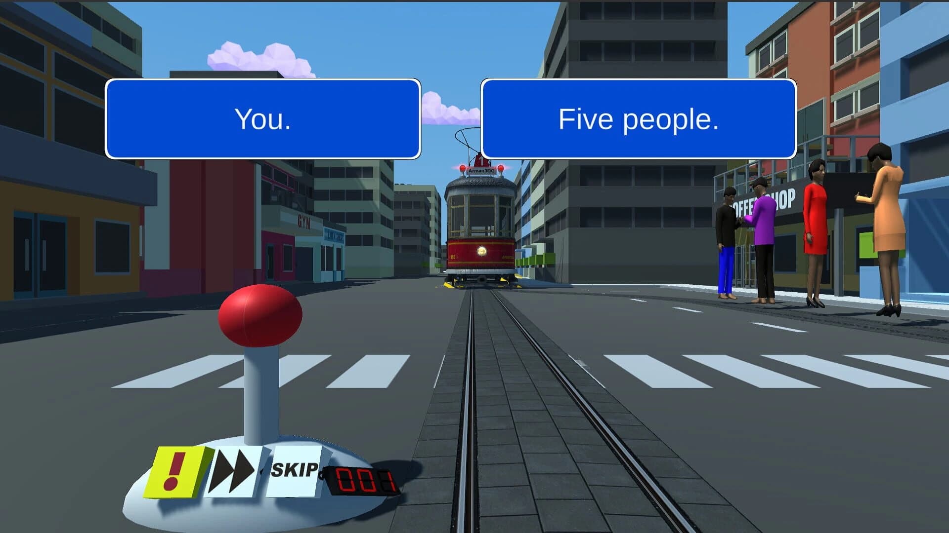 The Trolley Problem Game screenshot 2