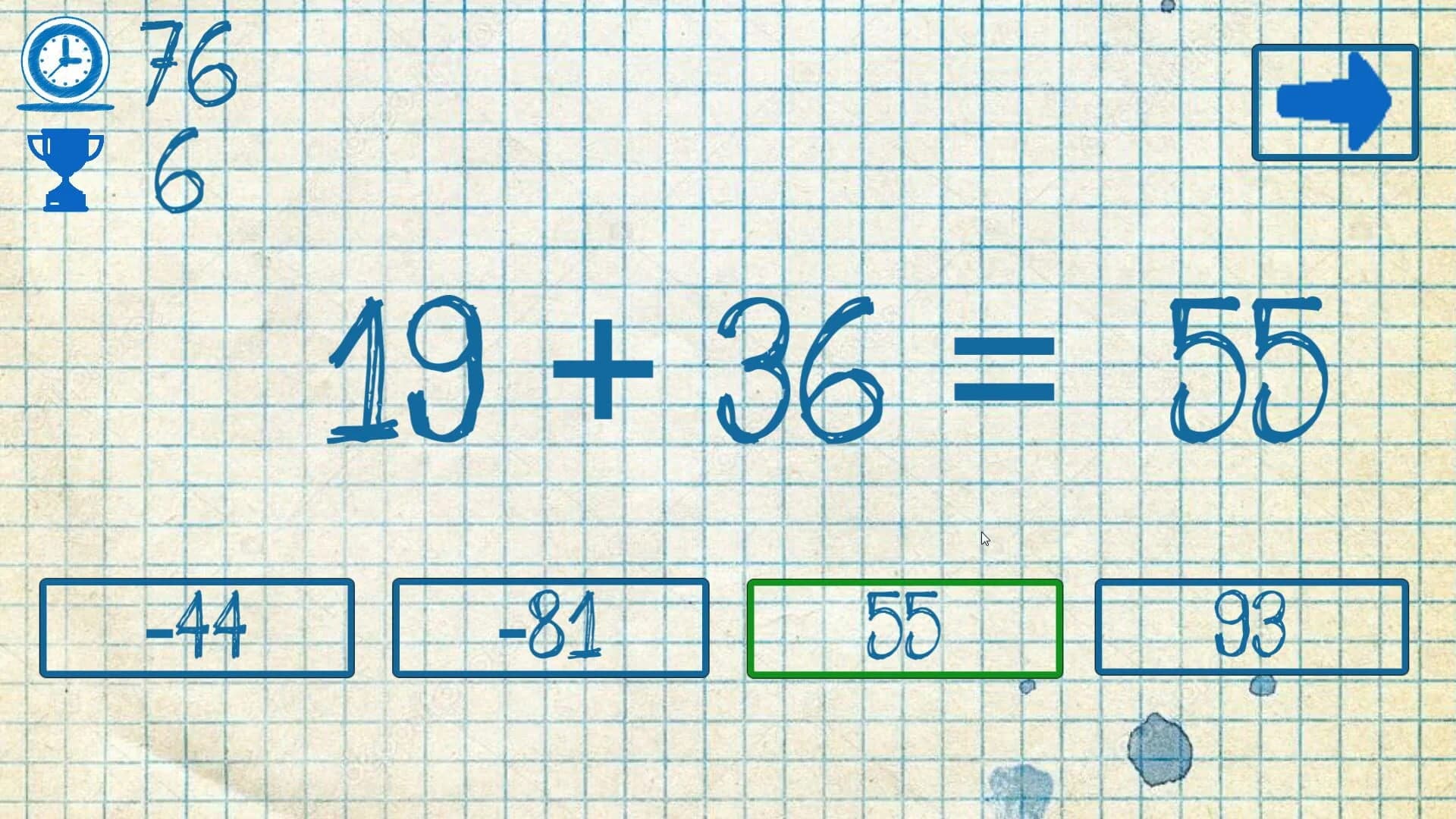 The young mathematician: Easy difficulty screenshot 1