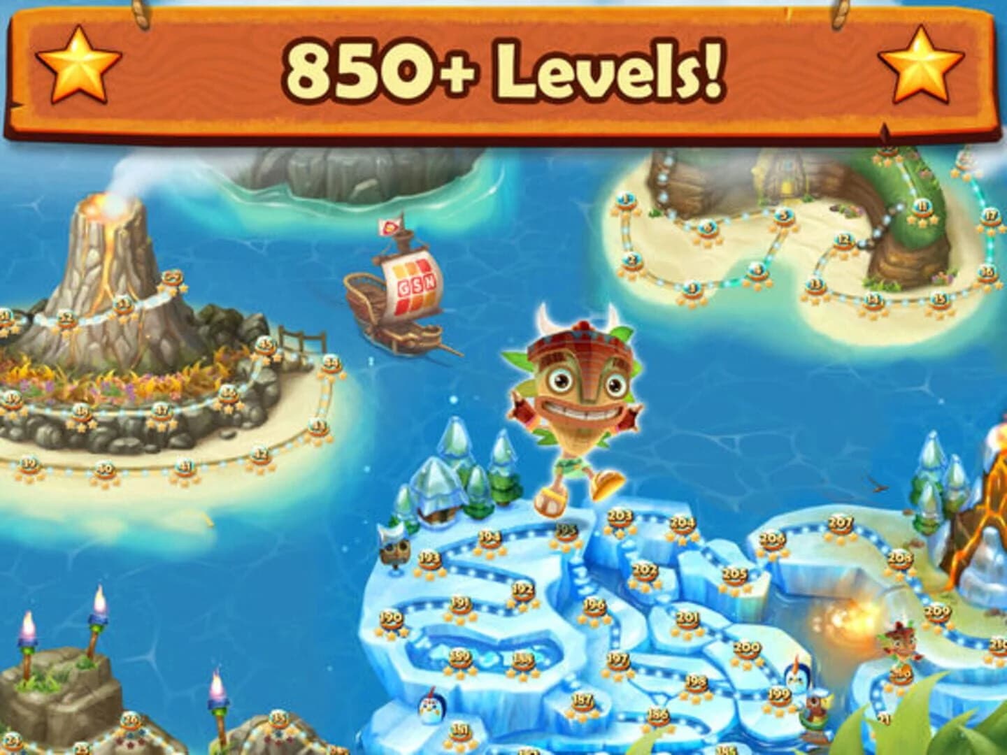 Tiki Solitaire TriPeaks screenshot 2